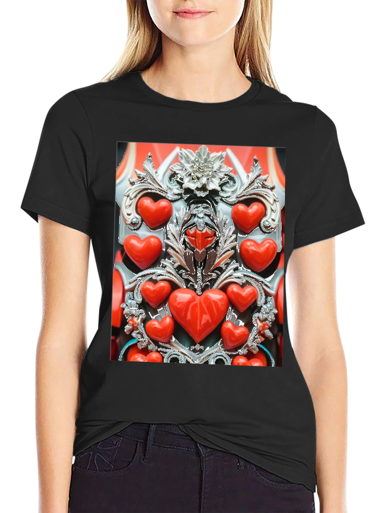 Heart Embellished Tee