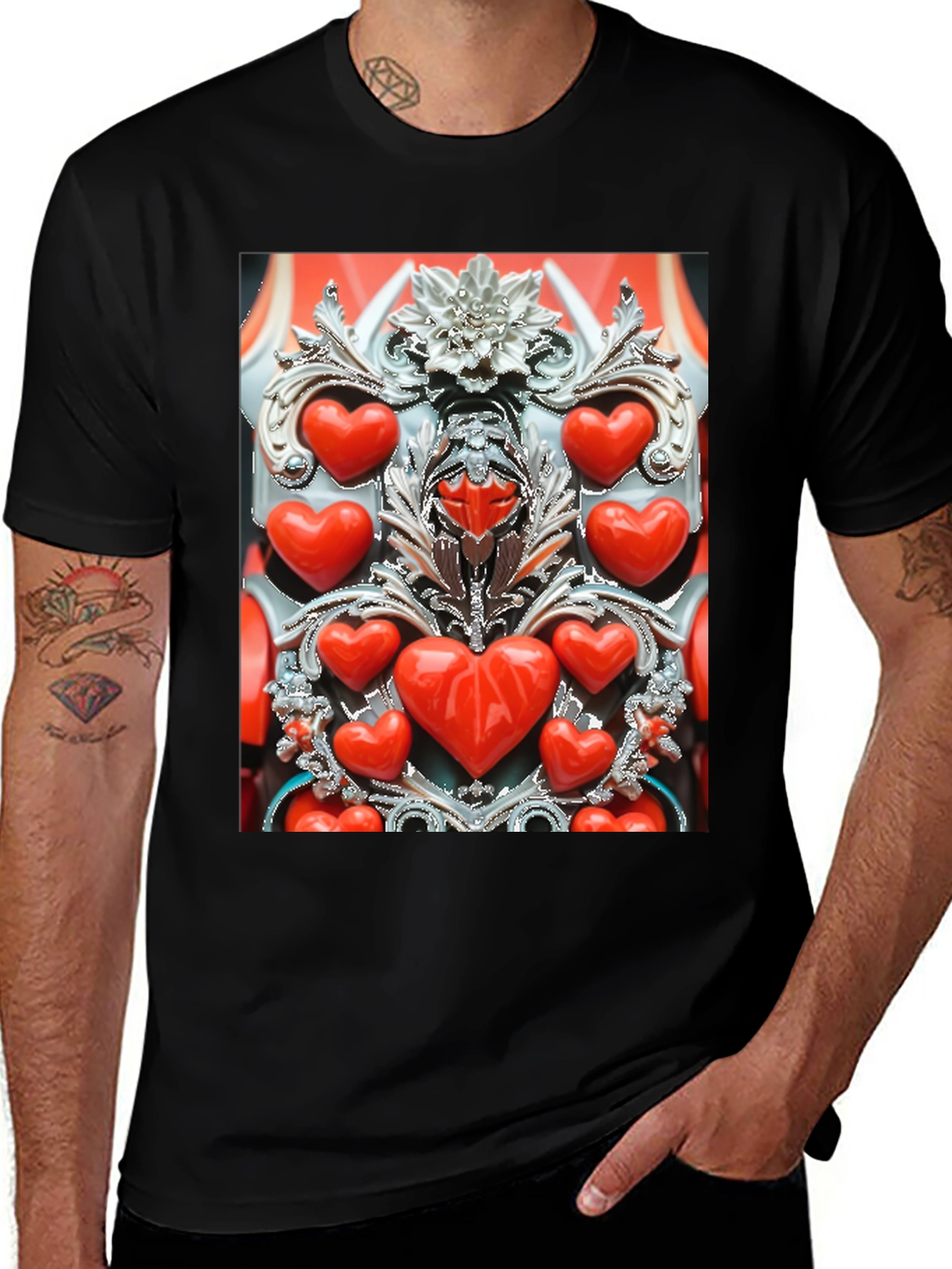 Heart Embellished Tee