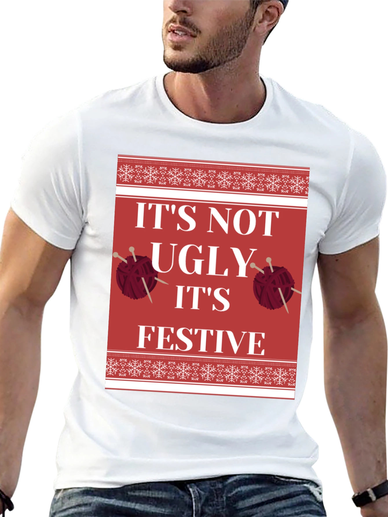 Festive Christmas Knit T-Shirt
