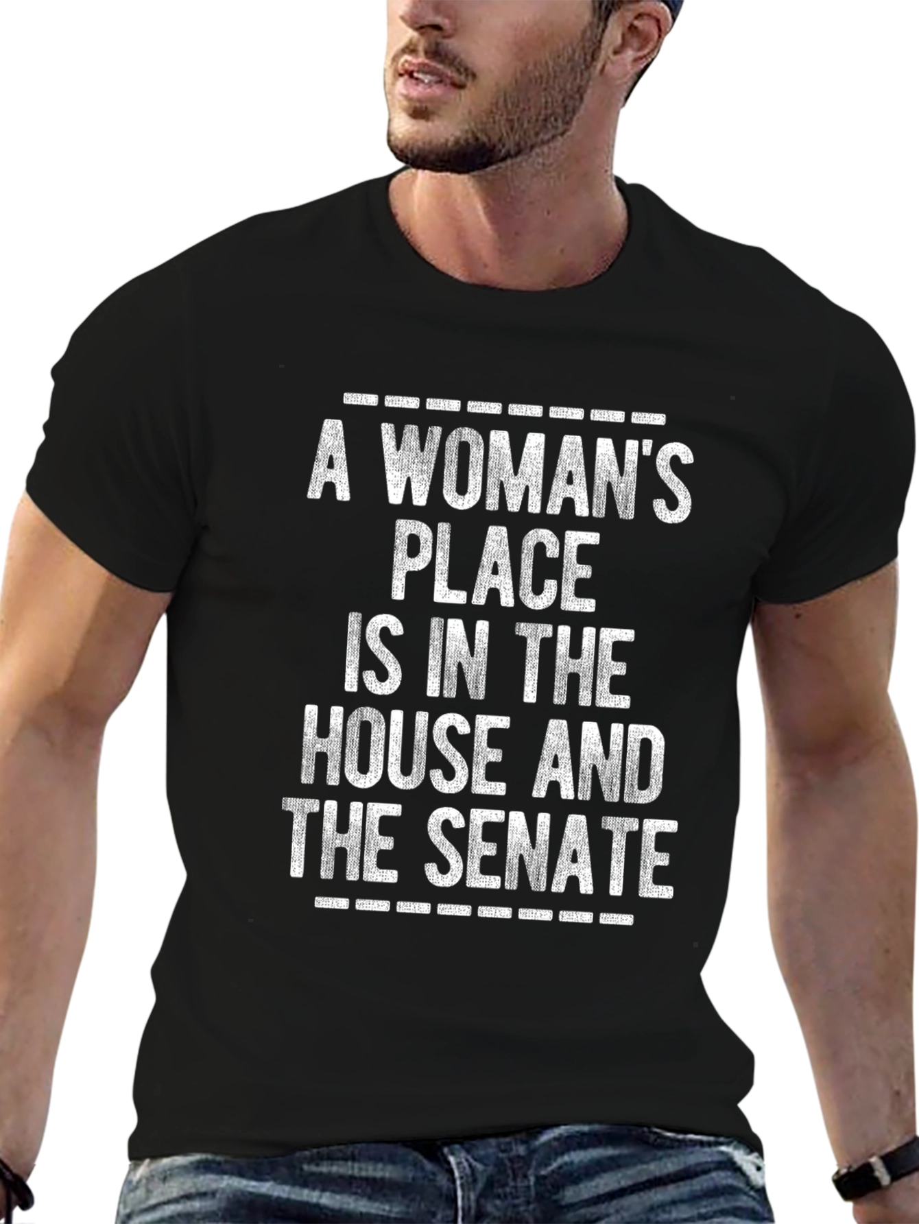 A Womans Place T-Shirt: House & Senate Feminist Tee
