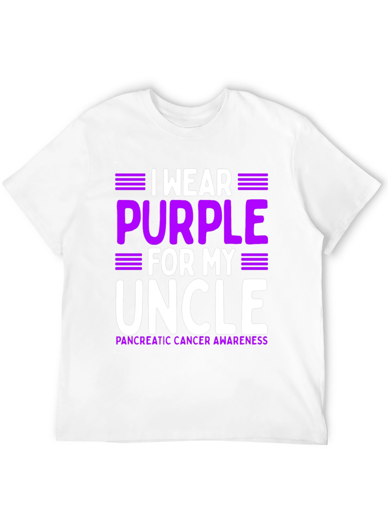 Purple for My Uncle Pancreatic Cancer Awareness T-Shirt