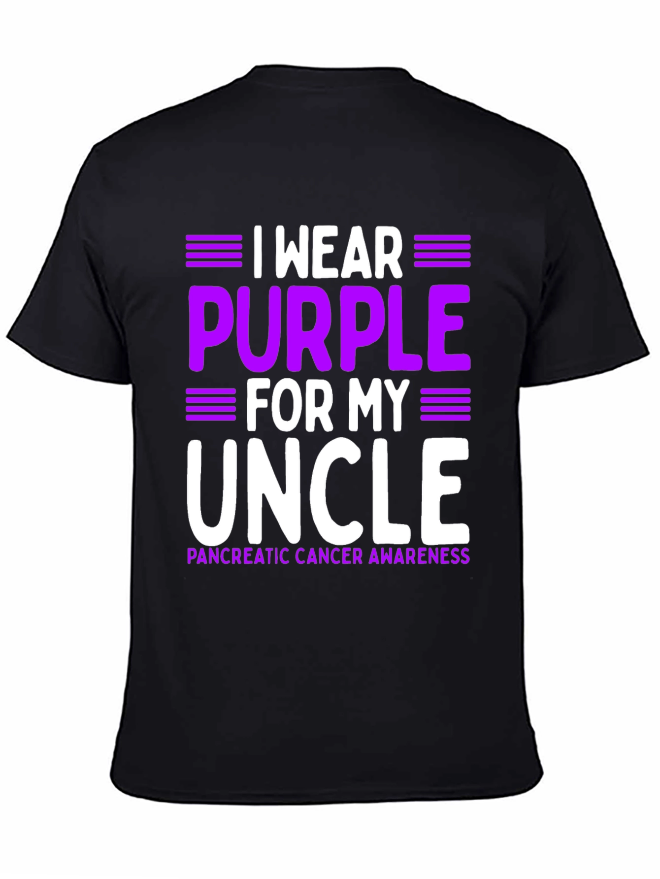 Purple for My Uncle Pancreatic Cancer Awareness T-Shirt