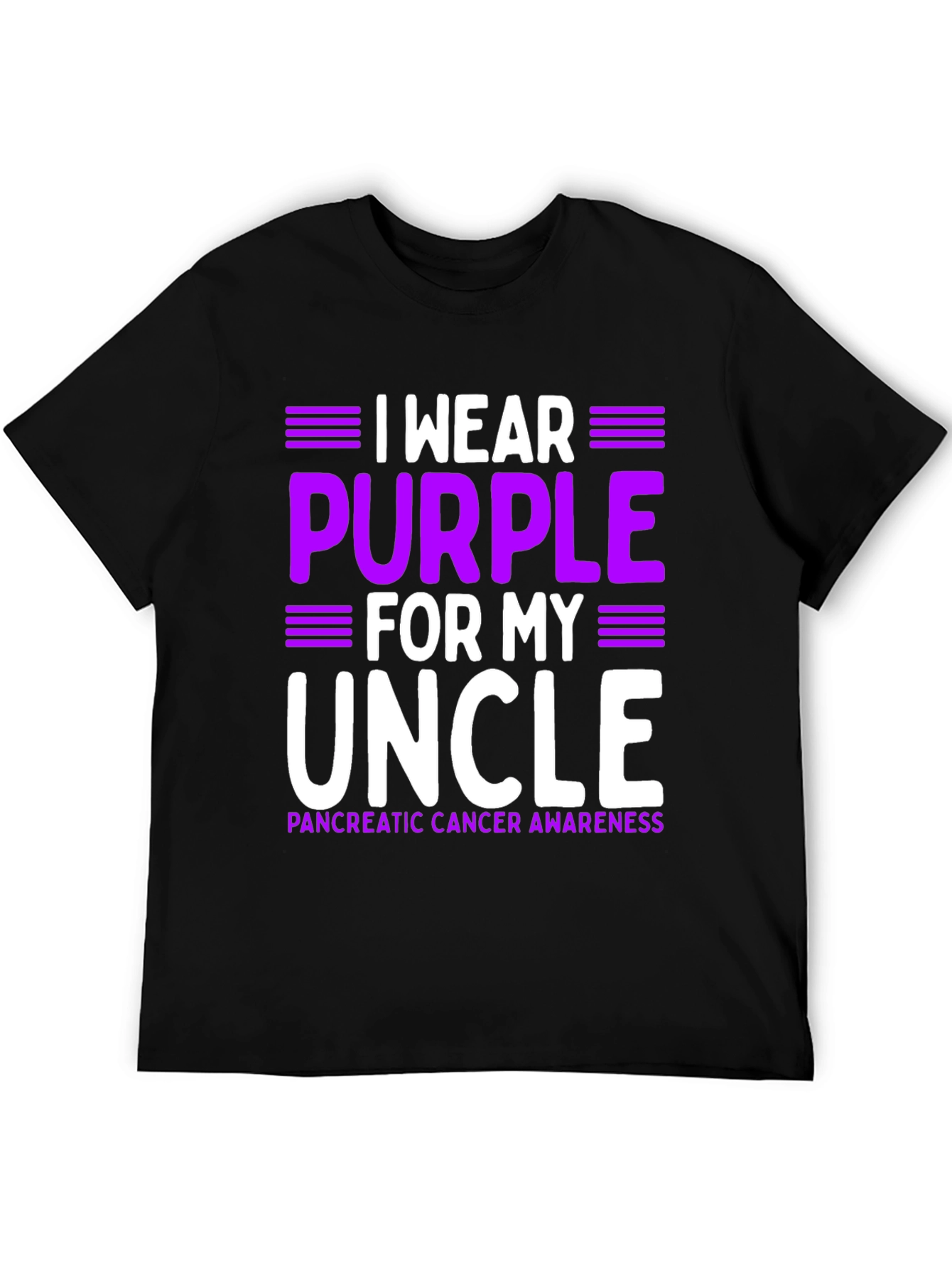 Purple for My Uncle Pancreatic Cancer Awareness T-Shirt