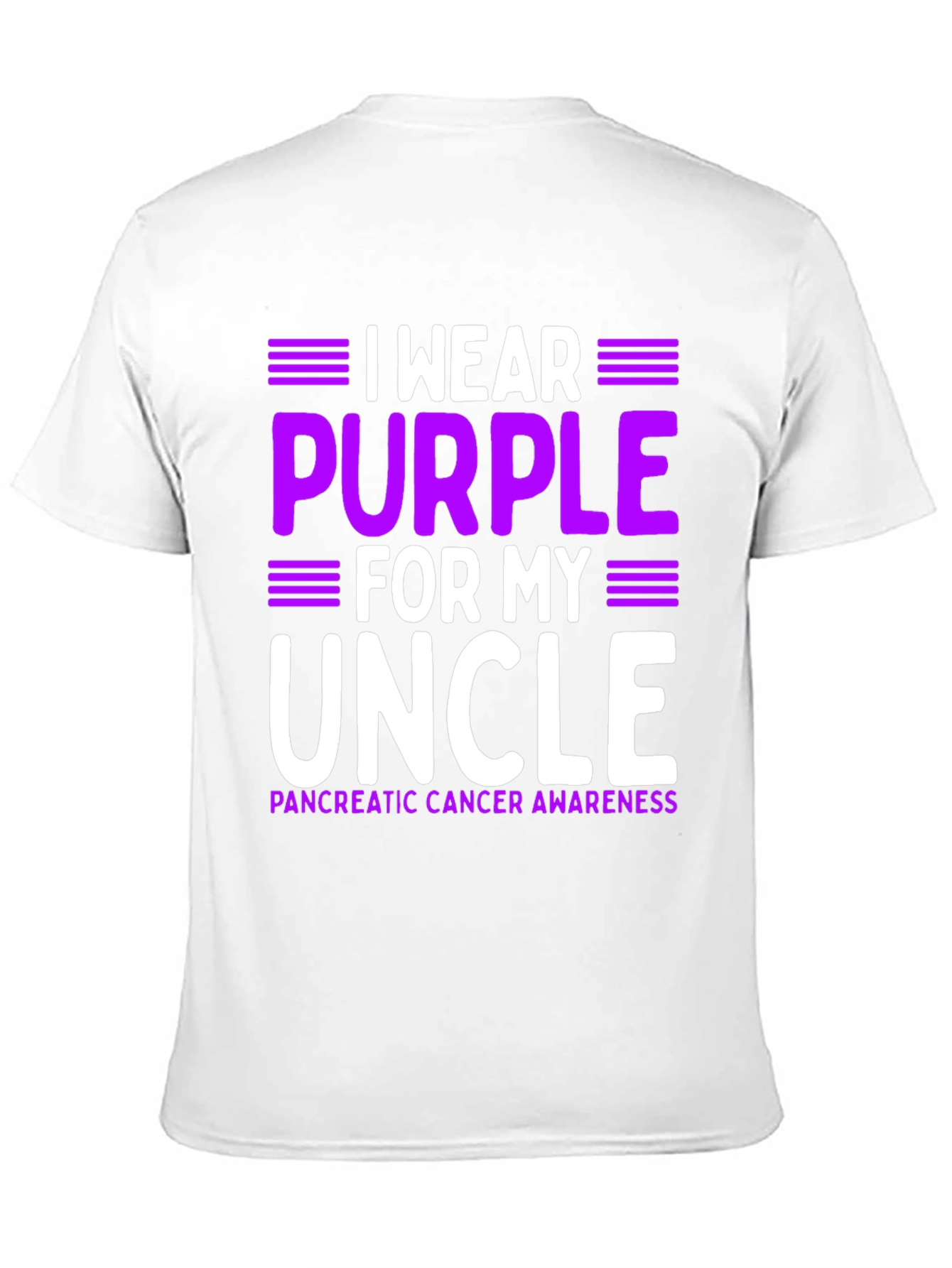Purple for My Uncle Pancreatic Cancer Awareness T-Shirt