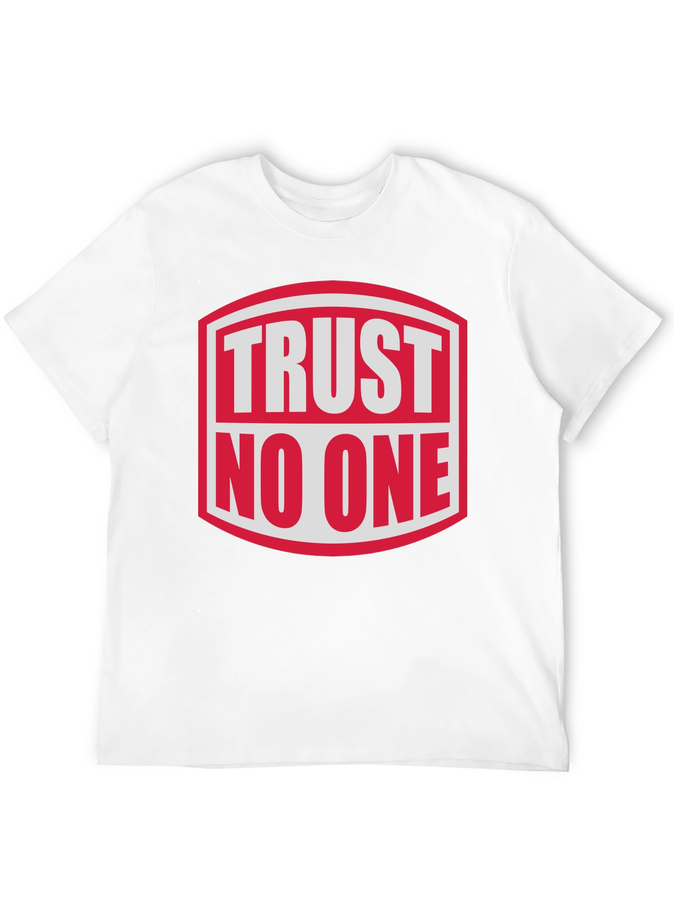 Trust No One Graphic Tee - Bold Statement Shirt