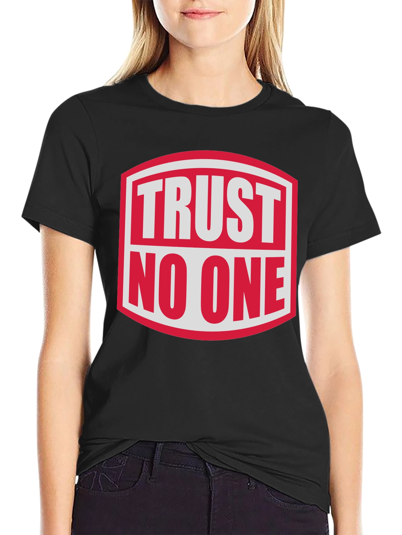 Trust No One Graphic Tee - Bold Statement Shirt