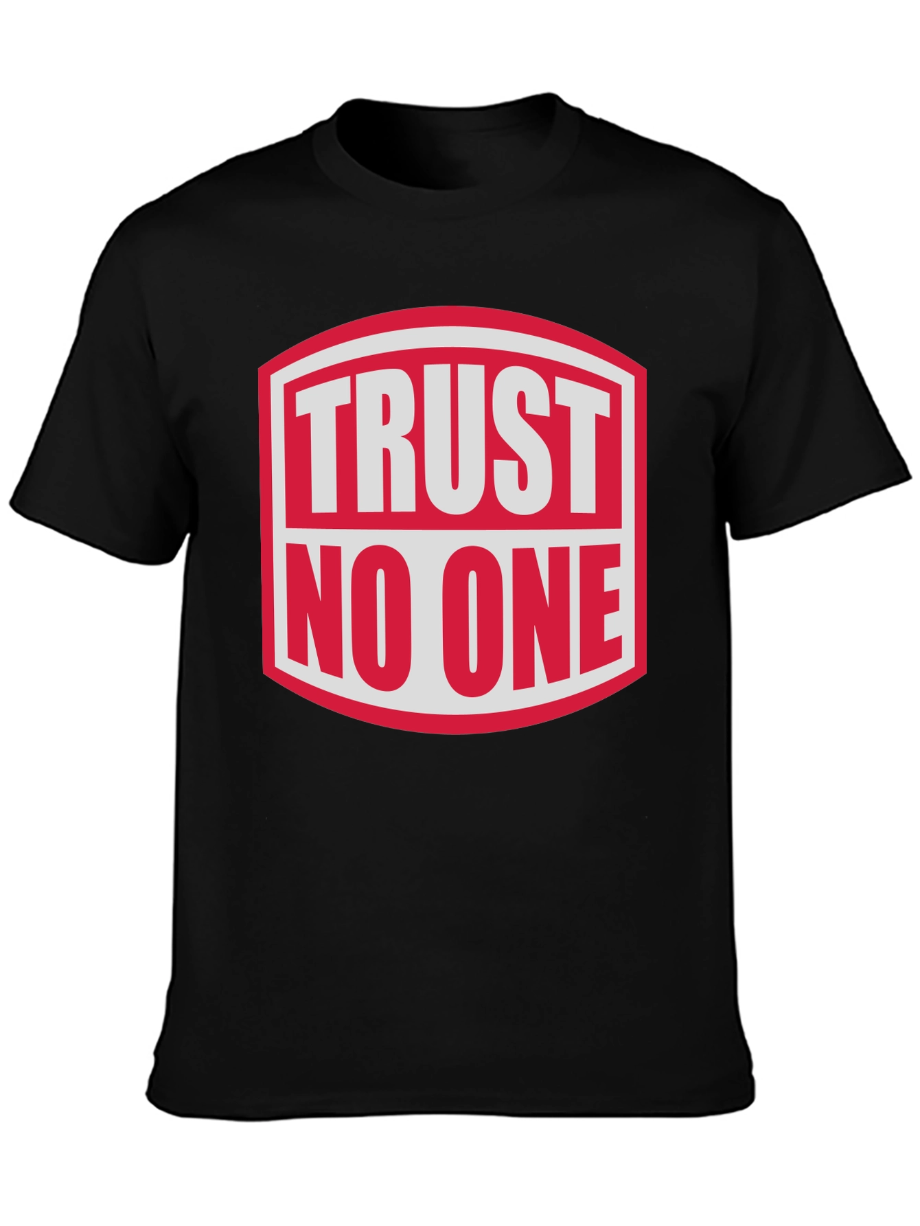 Trust No One Graphic Tee - Bold Statement Shirt