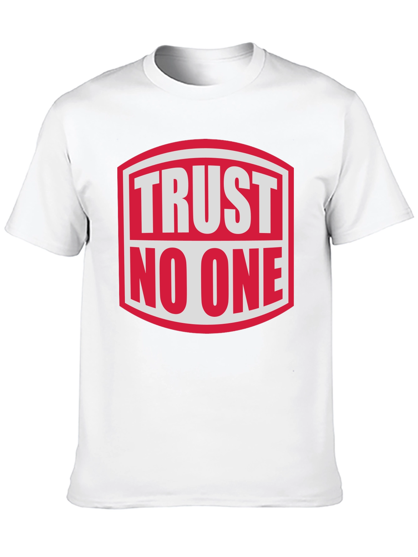 Trust No One Graphic Tee - Bold Statement Shirt