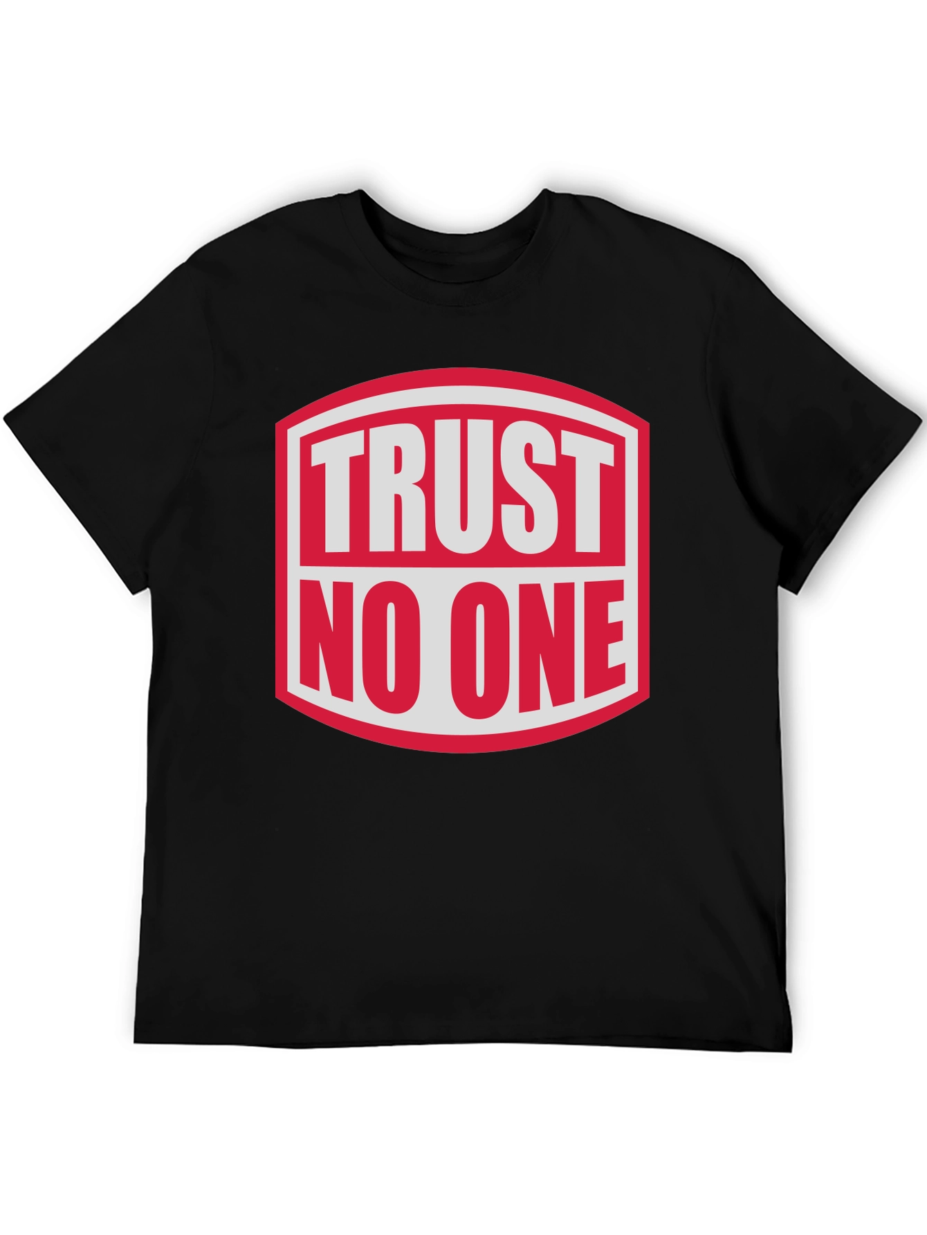 Trust No One Graphic Tee - Bold Statement Shirt