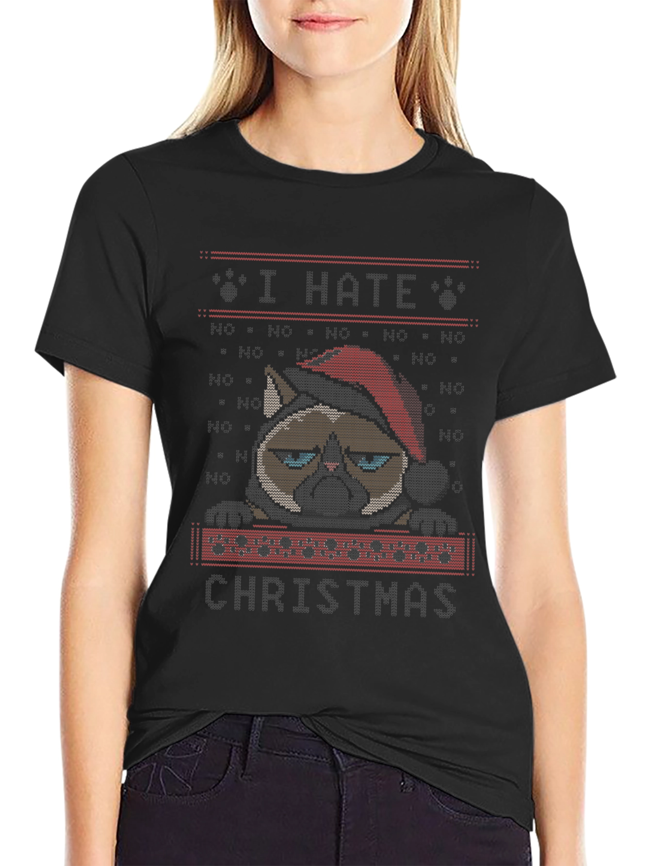Grumpy Cat I Hate Christmas T-Shirt