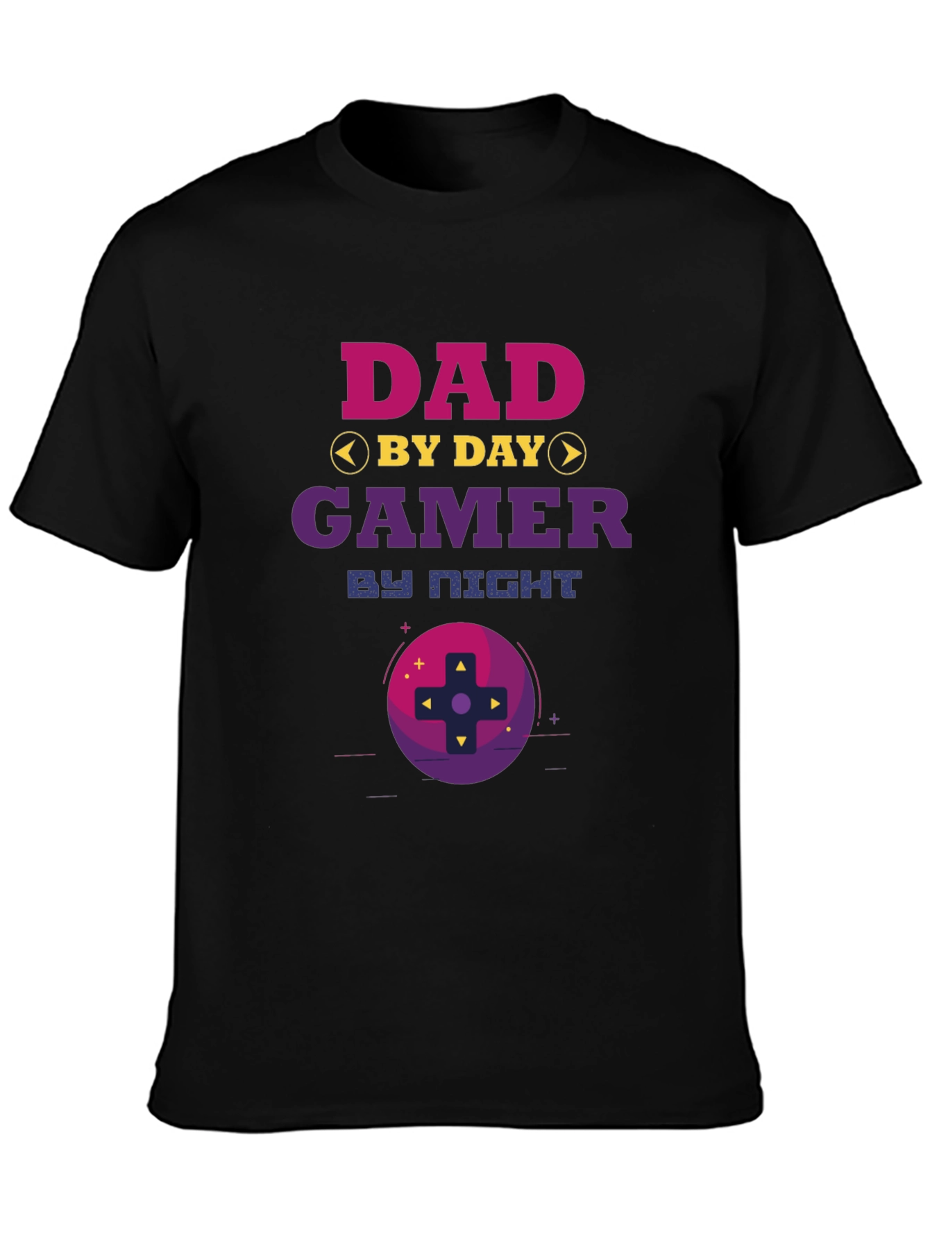 Dad By Day Gamer By Night Graphic Tee