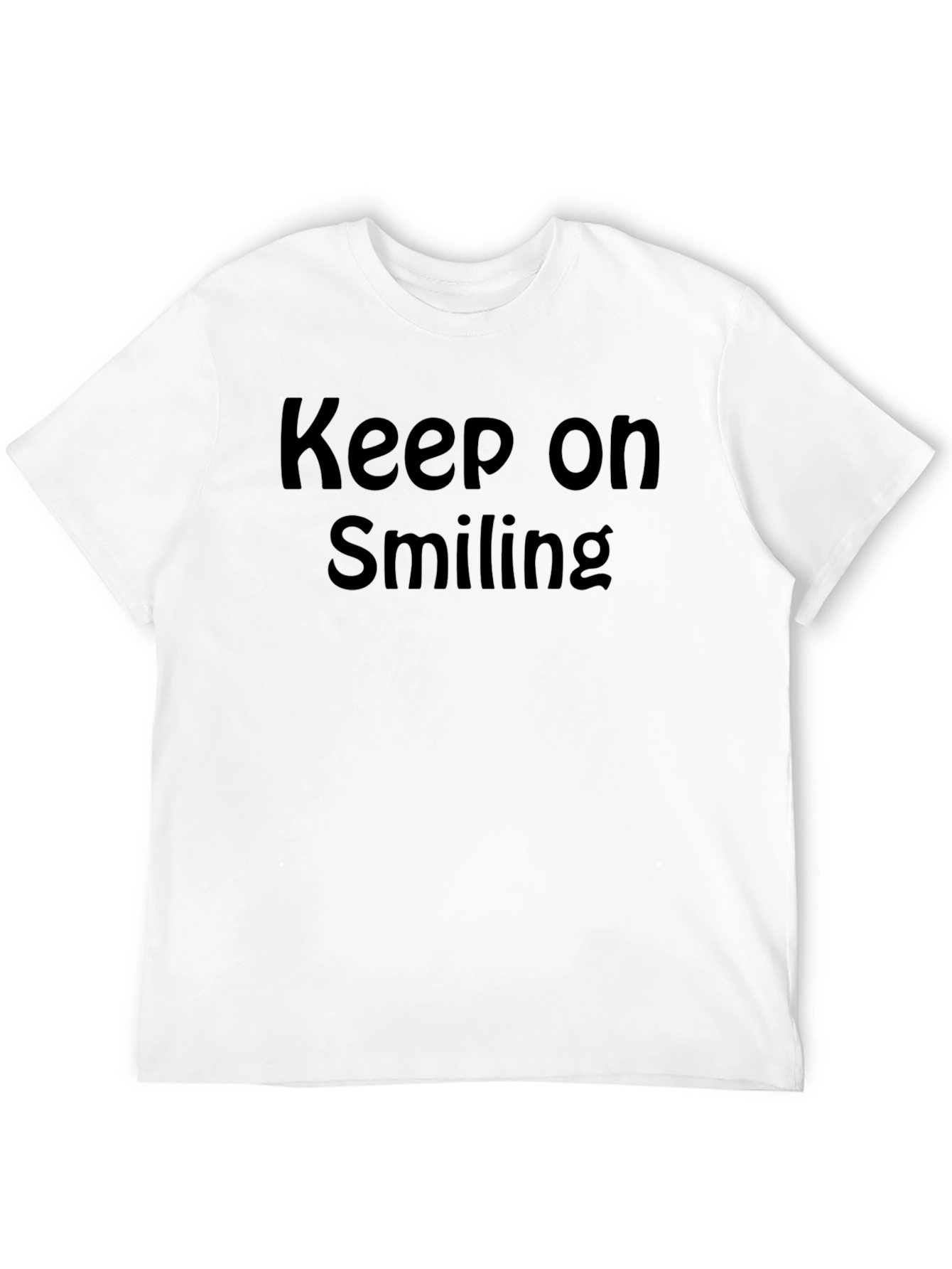 Keep On Smiling Black T-Shirt