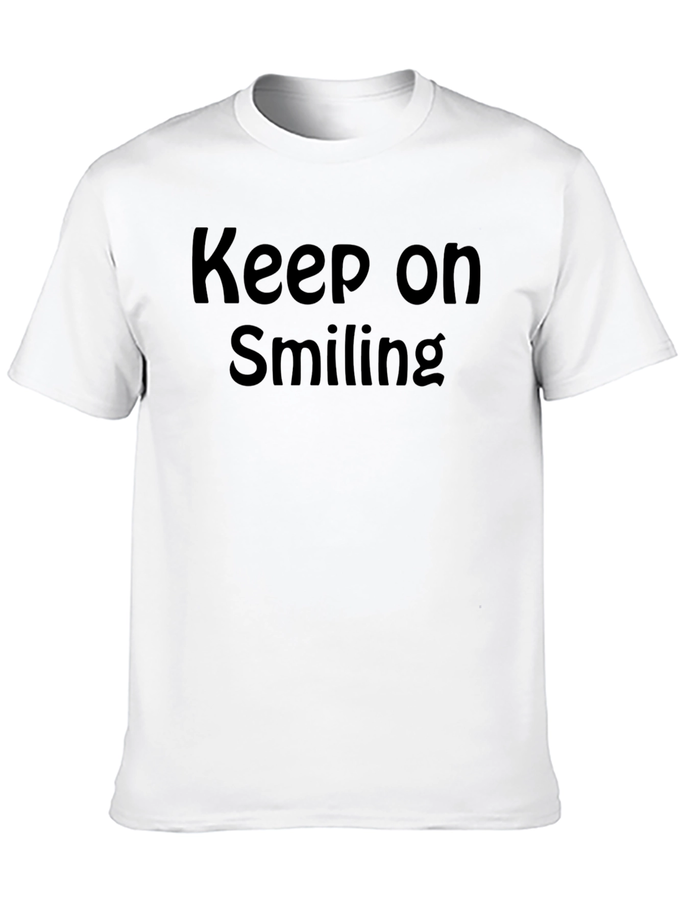 Keep On Smiling Black T-Shirt