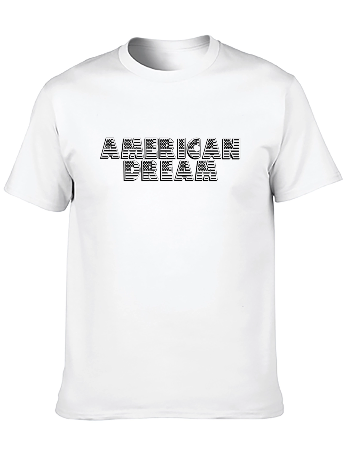 American Dream Graphic Tee - Black Crew Neck