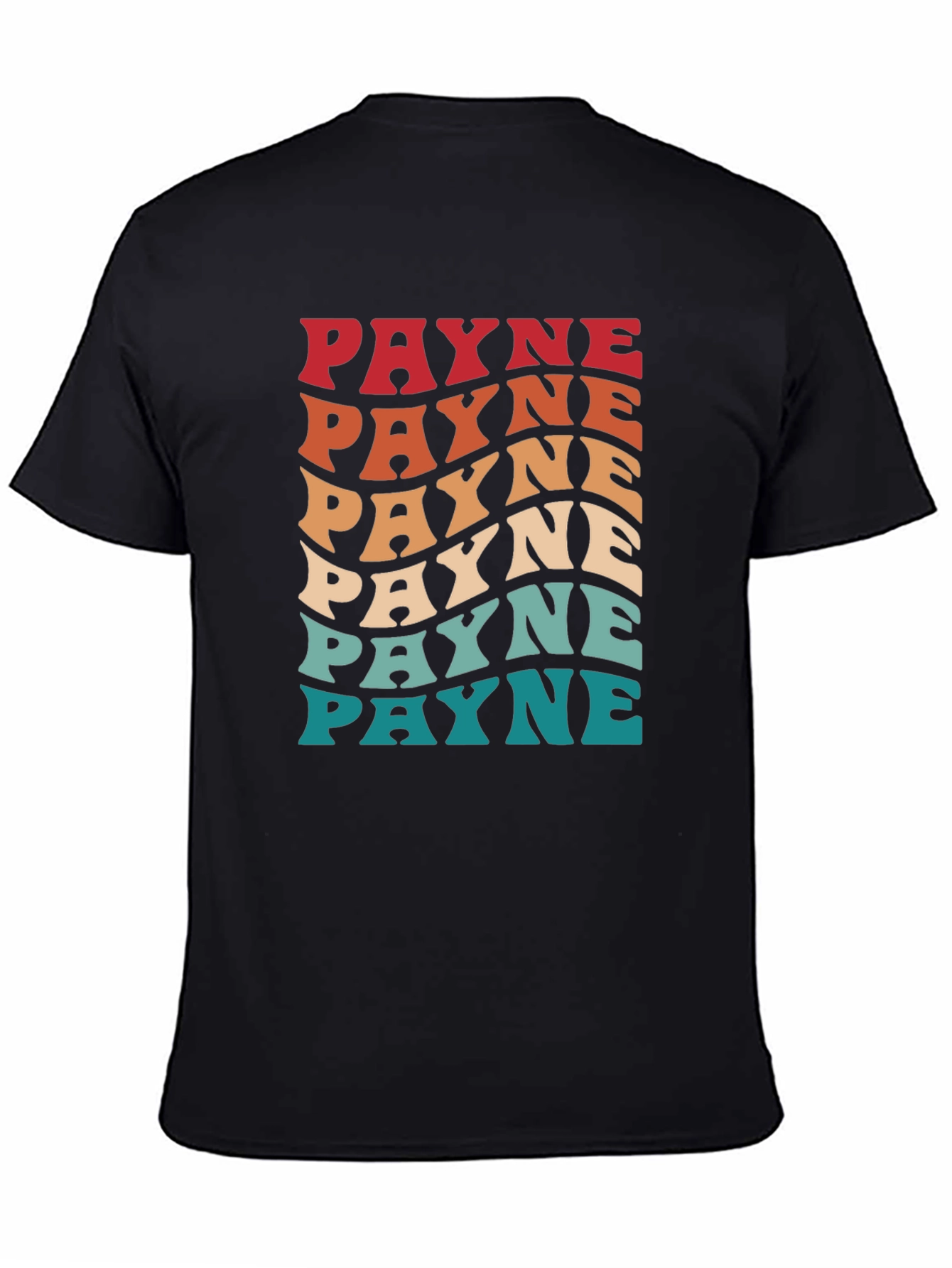 Retro Payne Graphic Tee - Black Cotton T-Shirt