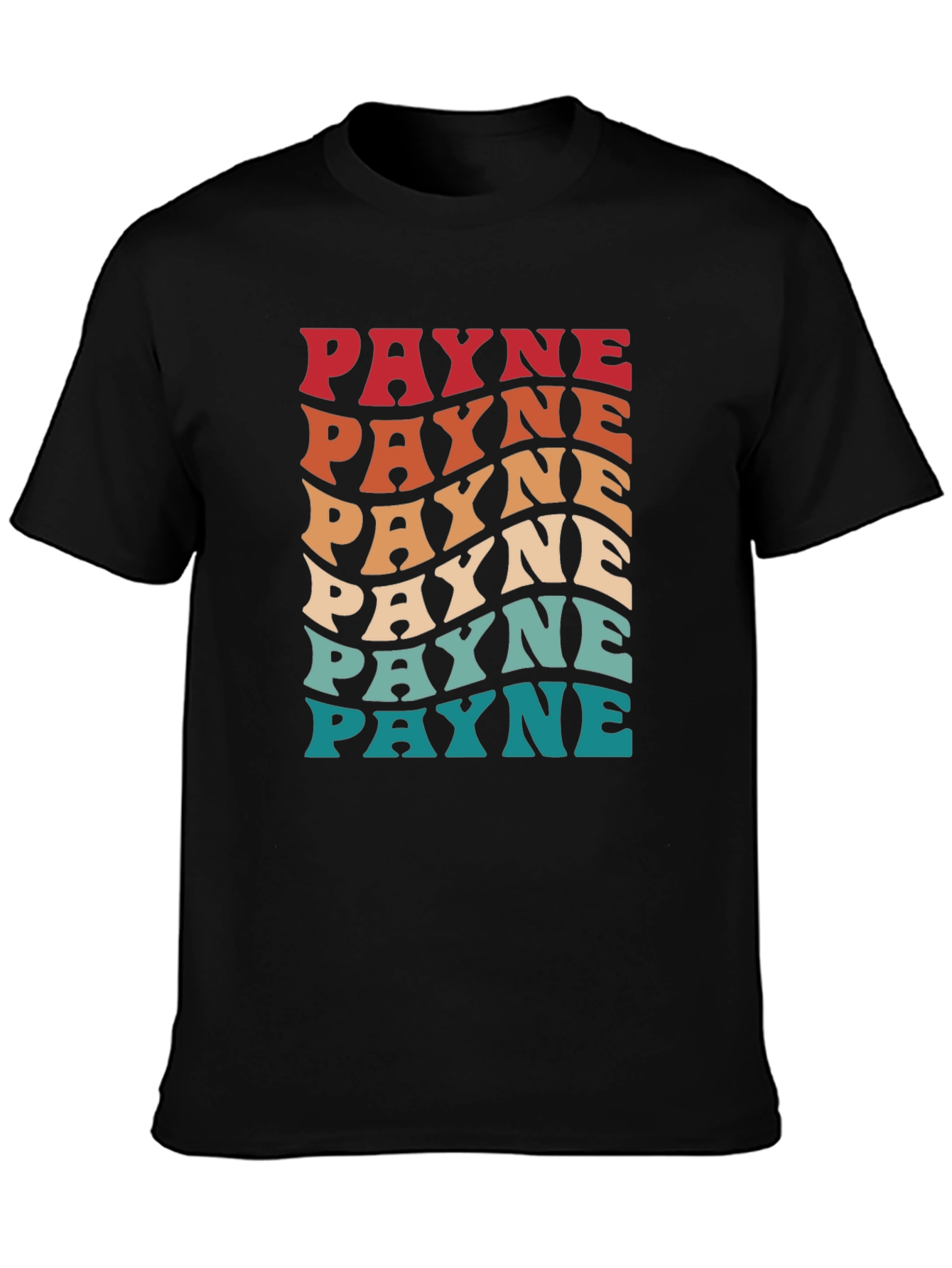 Retro Payne Graphic Tee - Black Cotton T-Shirt