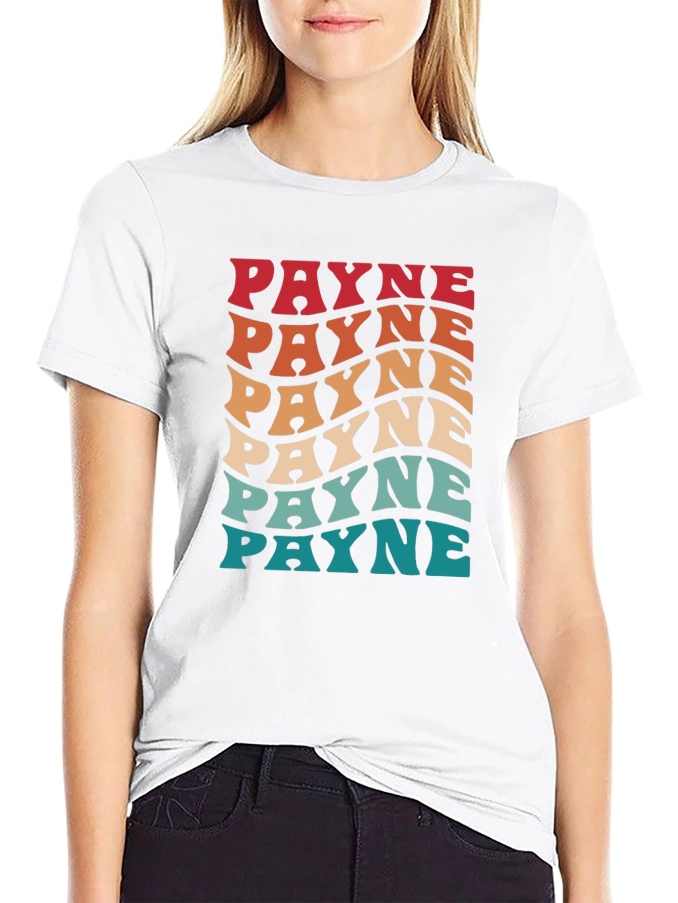 Retro Payne Graphic Tee - Black Cotton T-Shirt