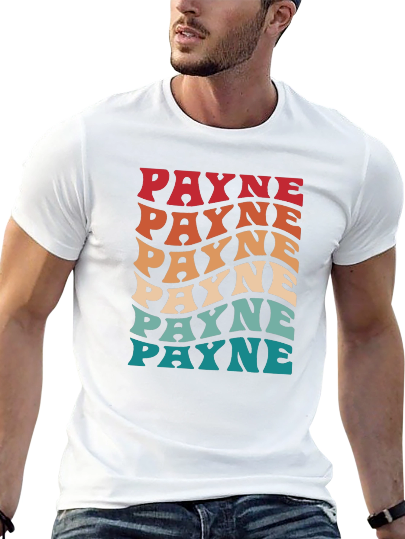 Retro Payne Graphic Tee - Black Cotton T-Shirt