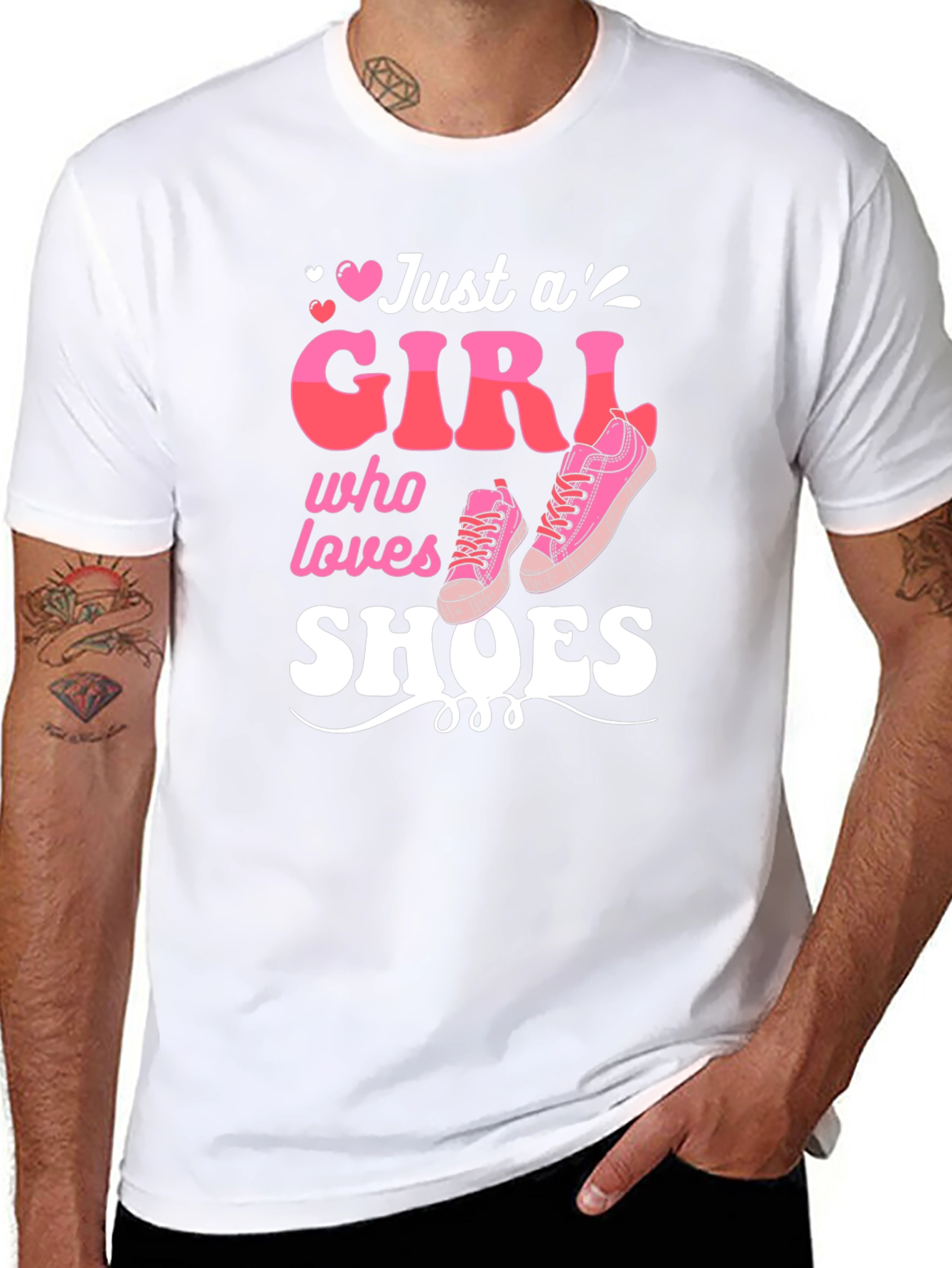 Just A Girl Who Loves Shoes Graphic Tee