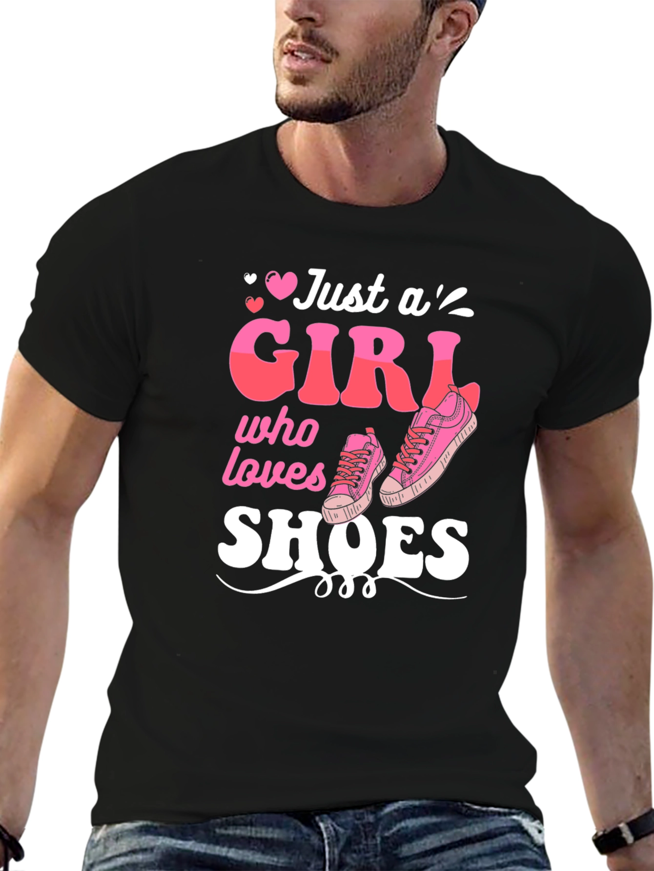 Just A Girl Who Loves Shoes Graphic Tee