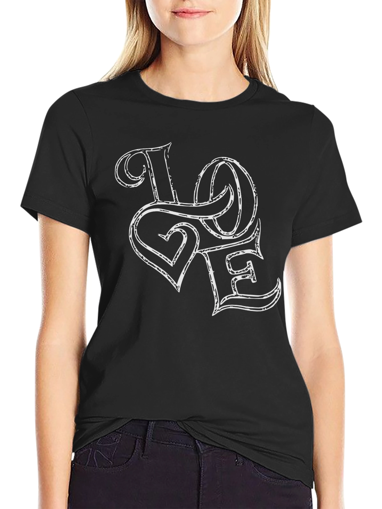 Love Graphic Black T-Shirt
