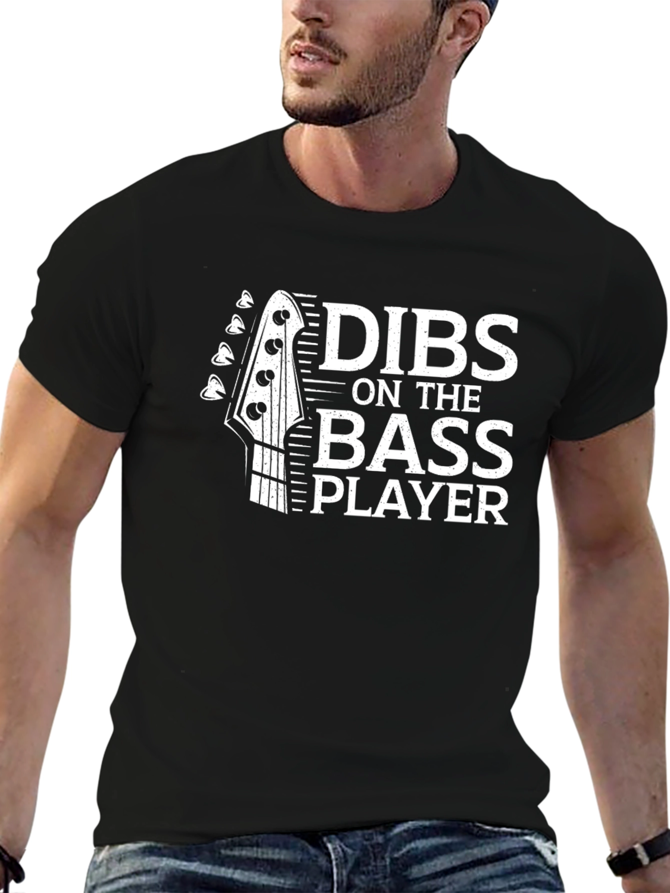 Dibs On The Bass Player Graphic T-Shirt