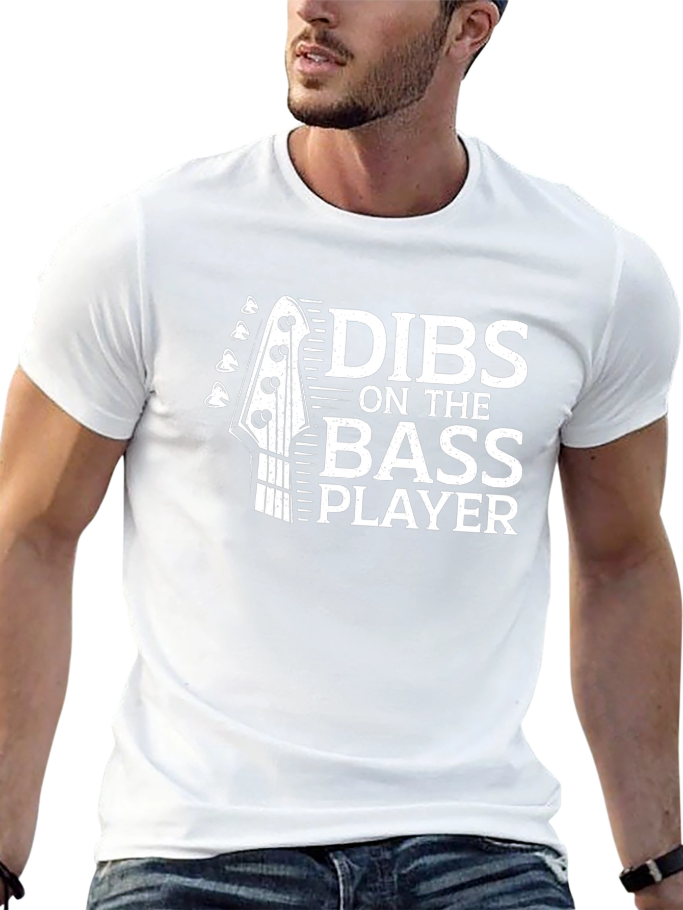 Dibs On The Bass Player Graphic T-Shirt