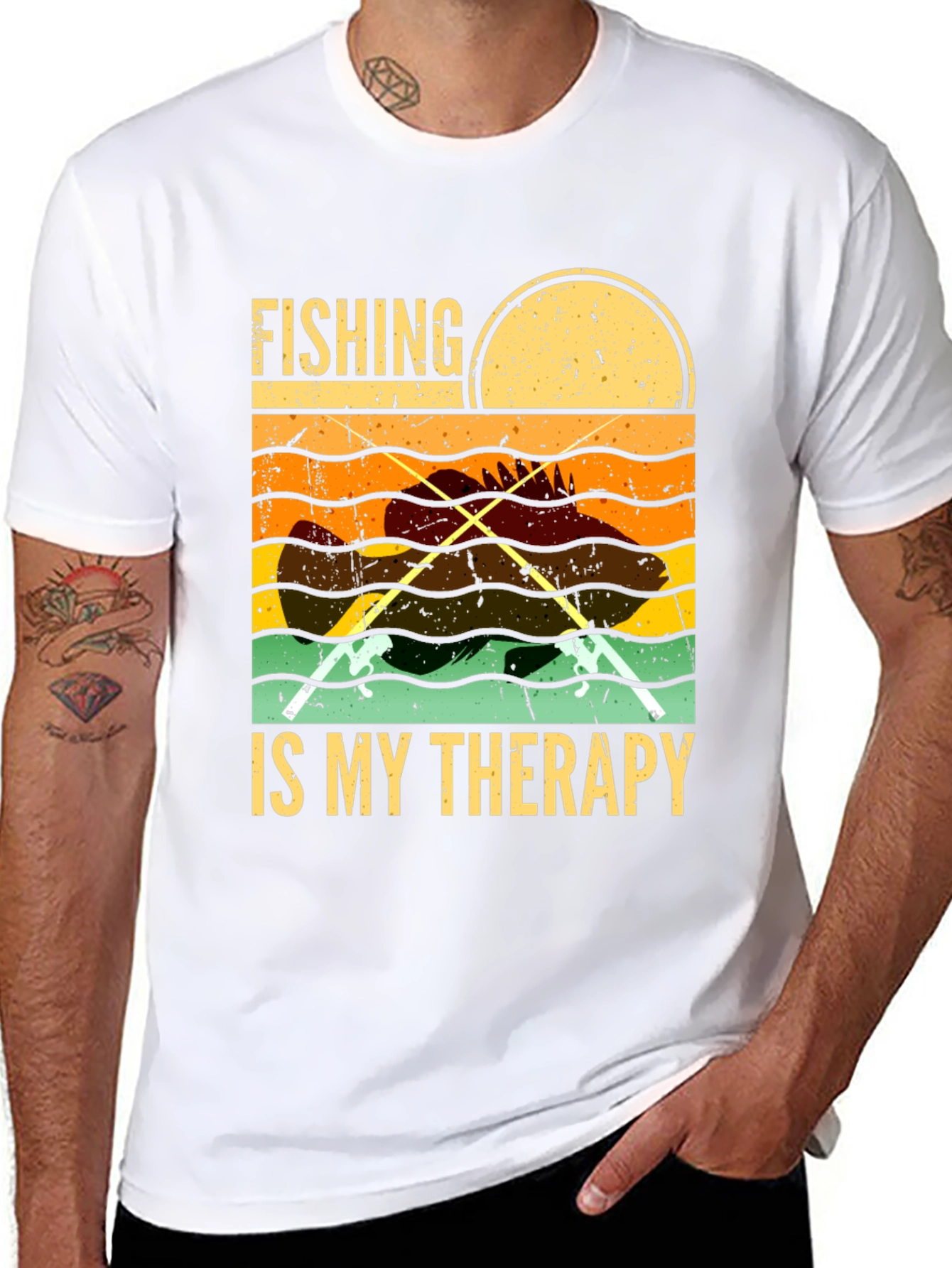 Fishing is My Therapy Graphic T-Shirt