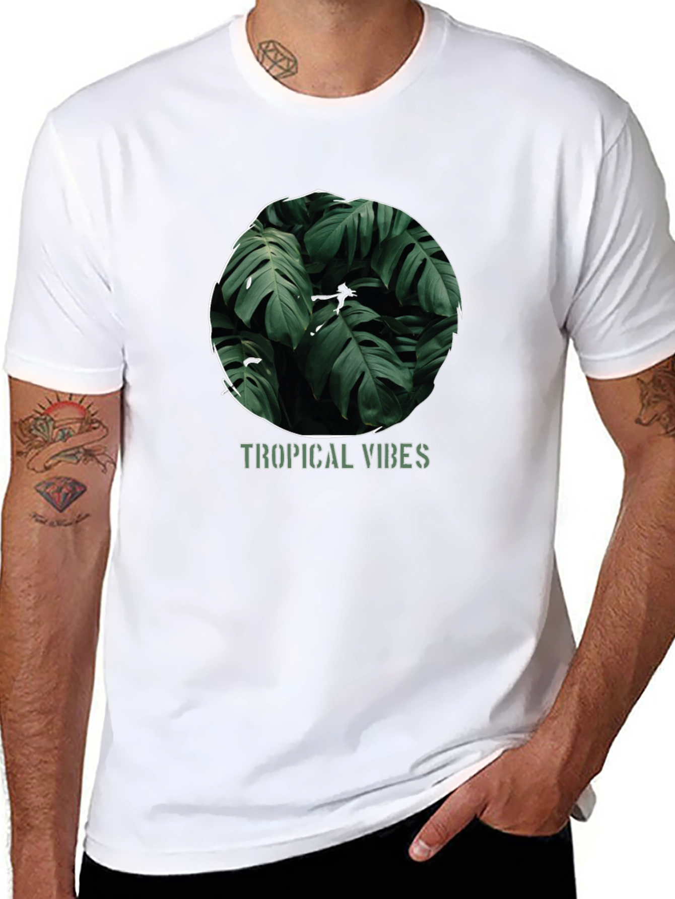 Tropical Vibes Graphic T-Shirt