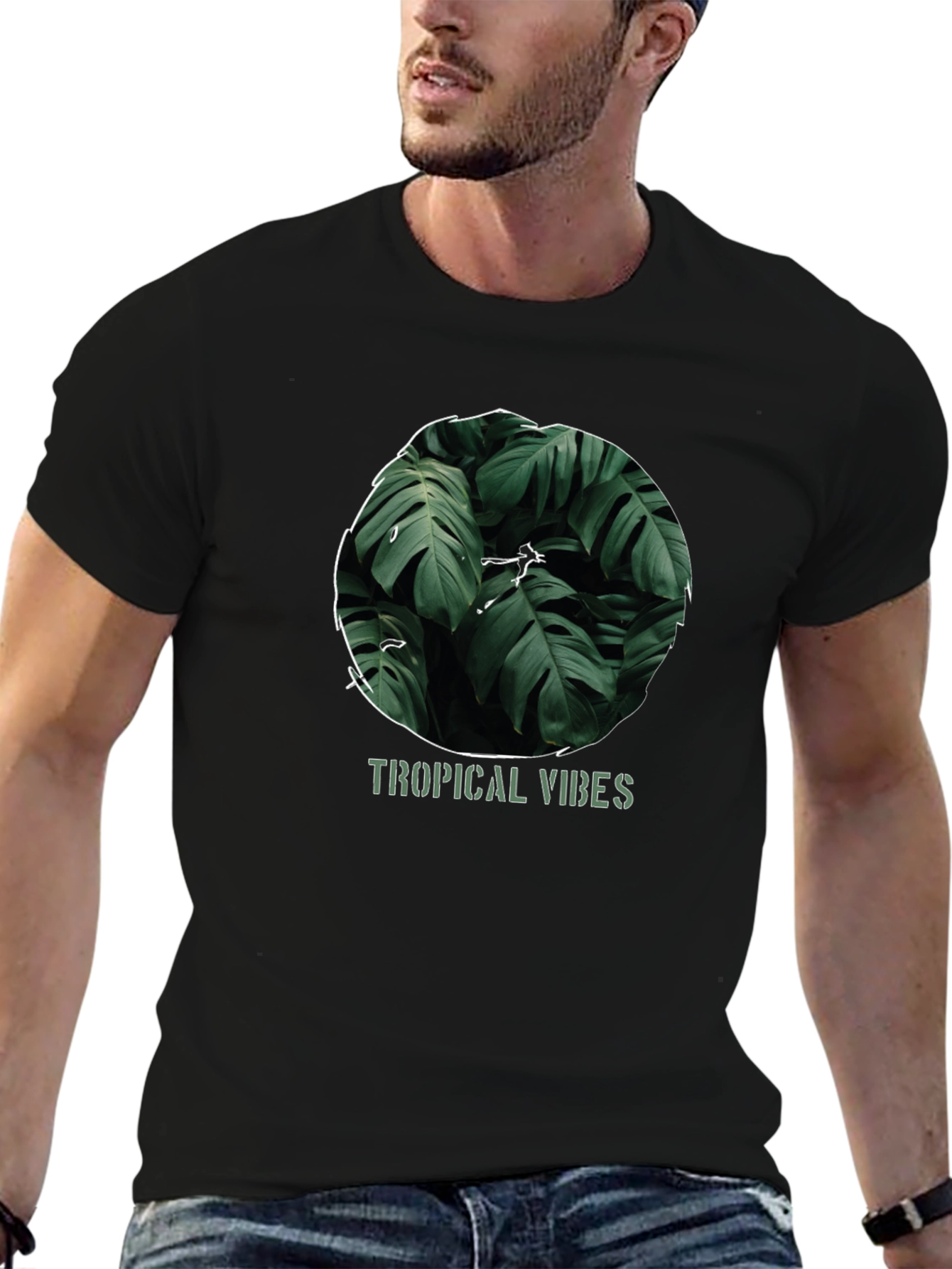 Tropical Vibes Graphic T-Shirt