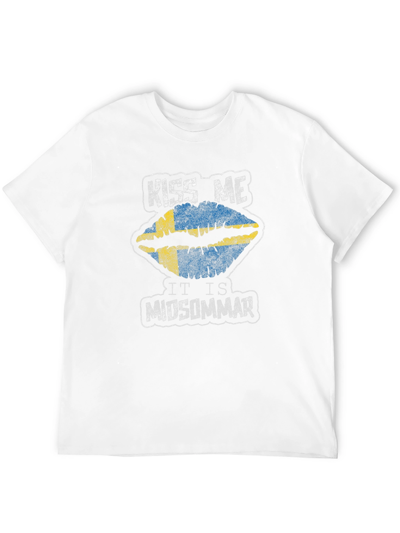 Kiss Me It is Midsommar Black T-Shirt