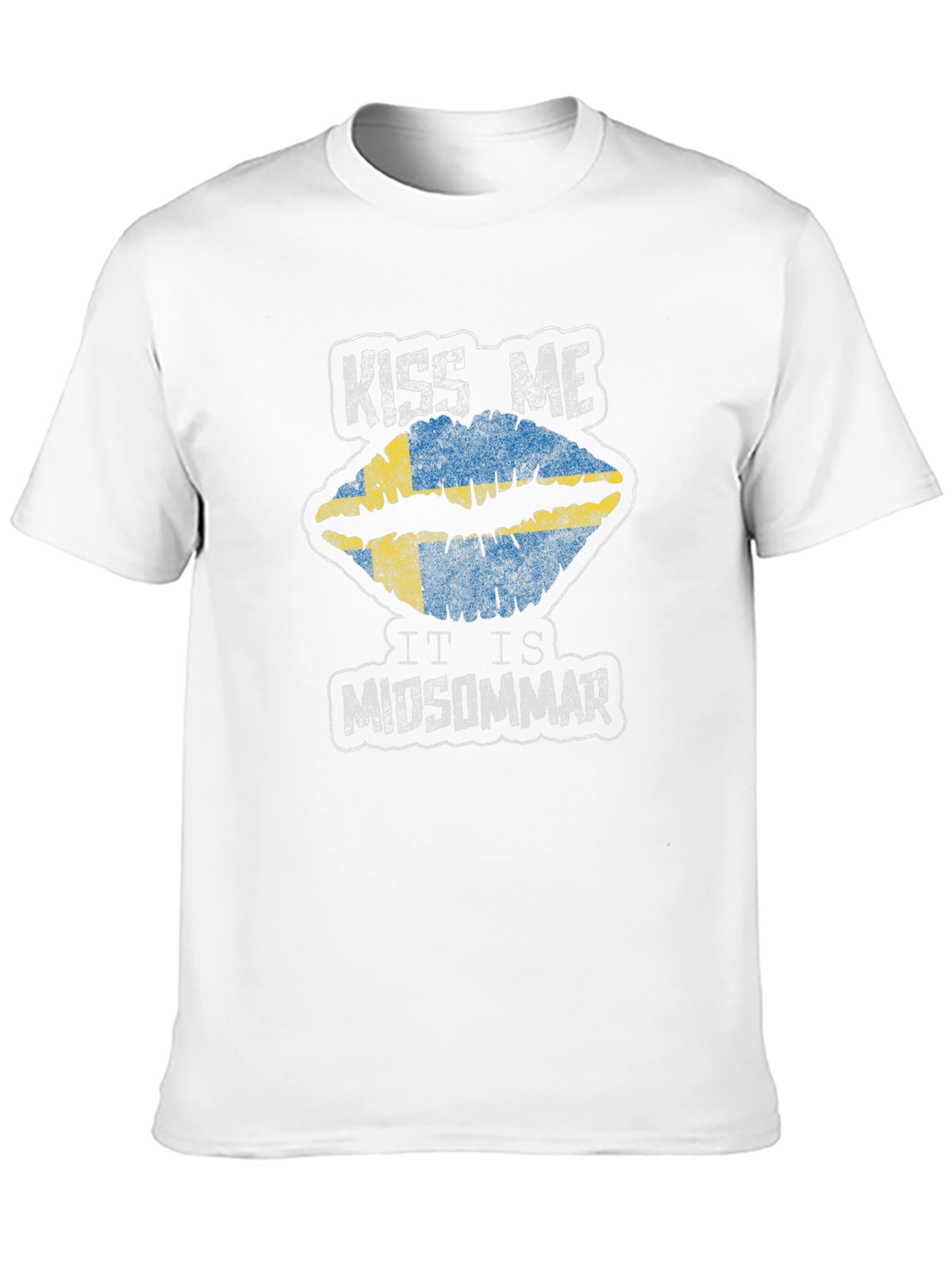 Kiss Me It is Midsommar Black T-Shirt