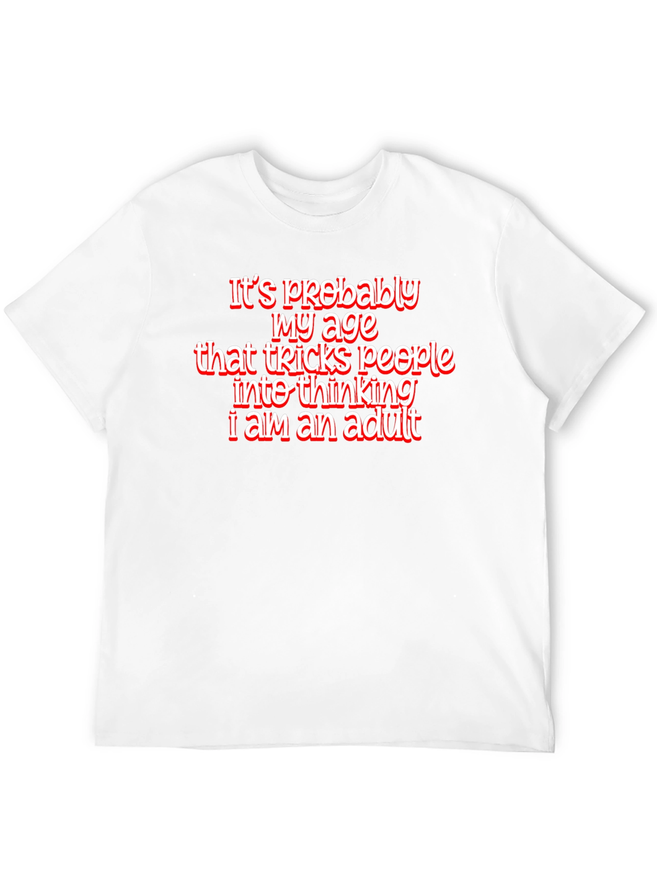Funny Age Tricks Graphic Tee - Black