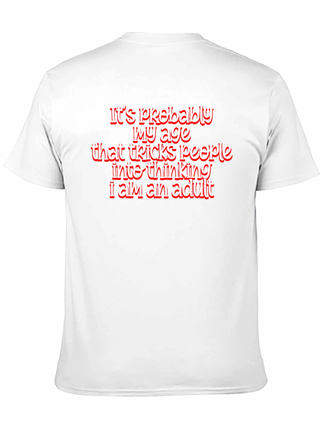 Funny Age Tricks Graphic Tee - Black
