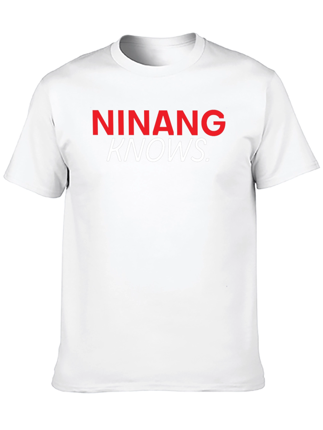 Ninang Knows Black T-Shirt Funny Godmother Tee