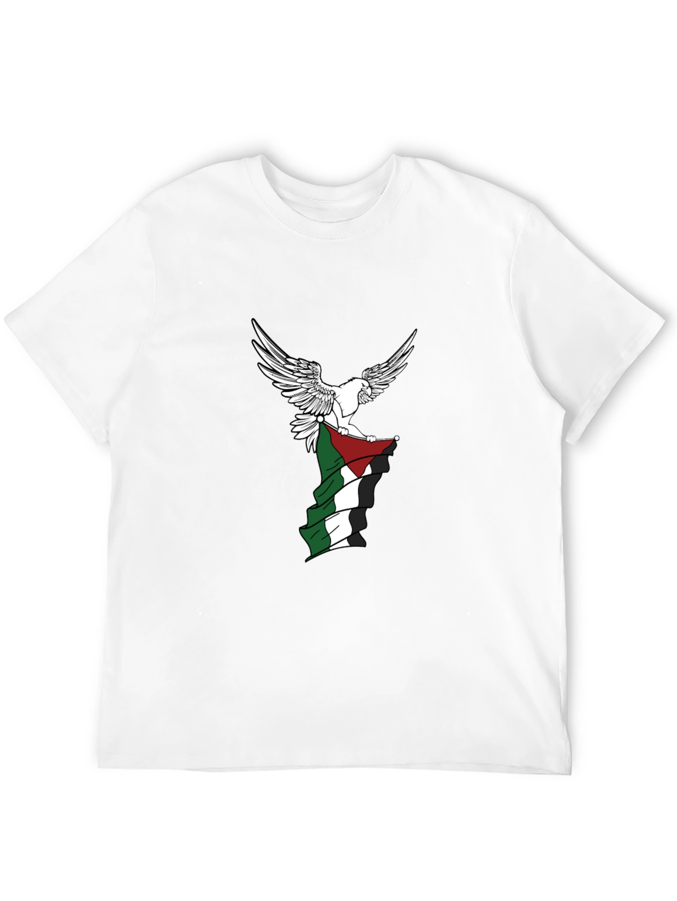 Palestinian Eagle Flag Graphic Tee - Black