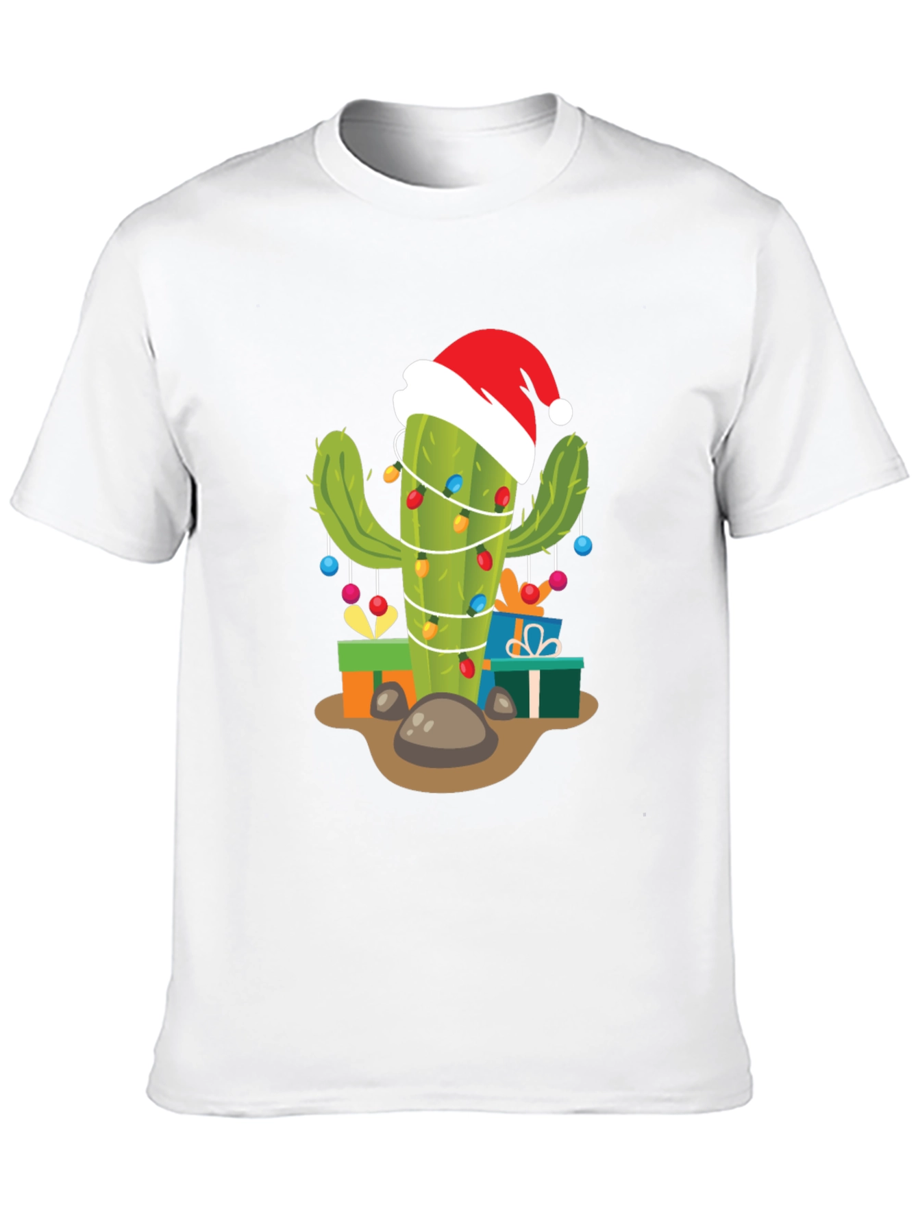 Festive Cactus Christmas T-Shirt