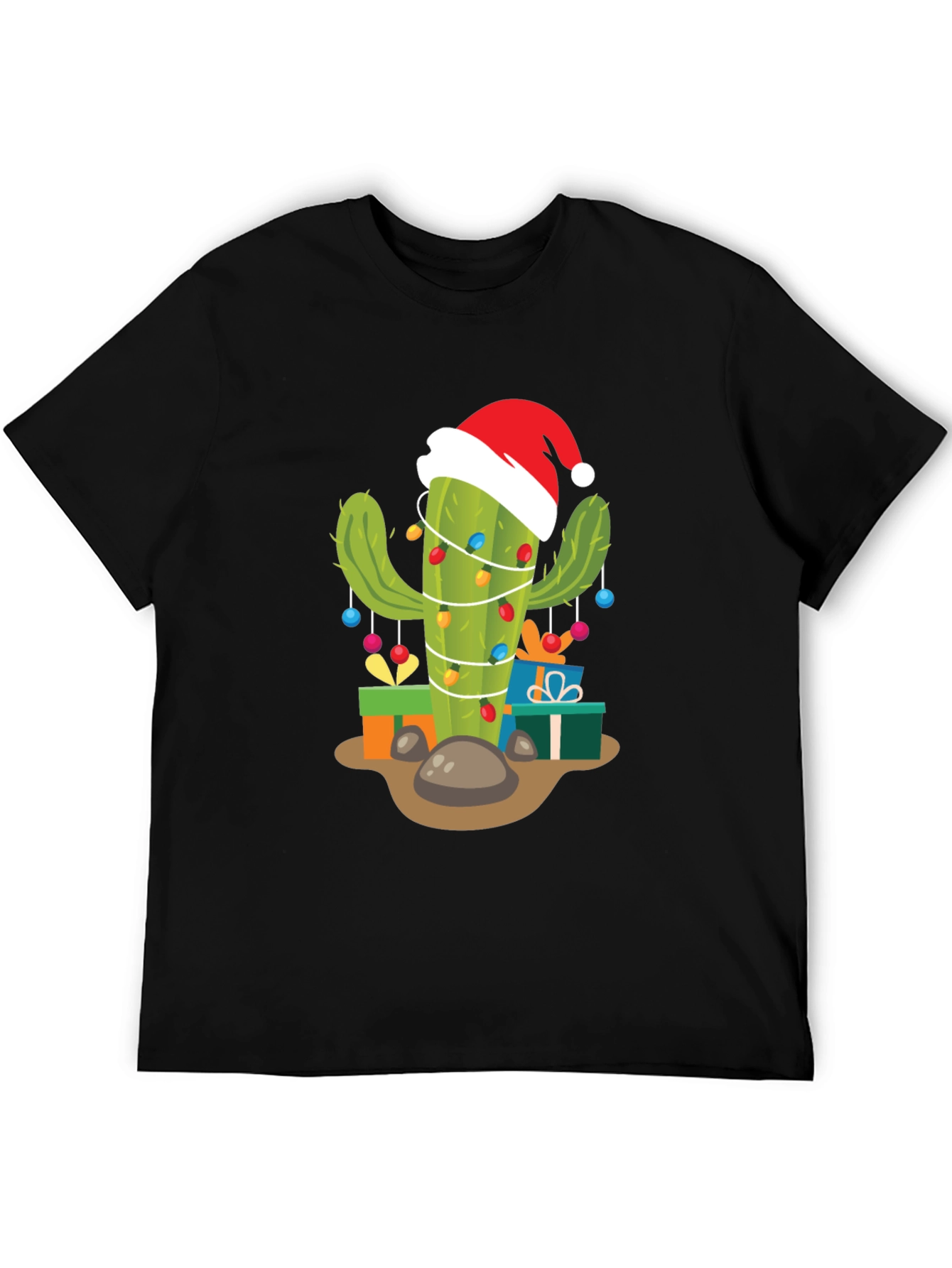 Festive Cactus Christmas T-Shirt
