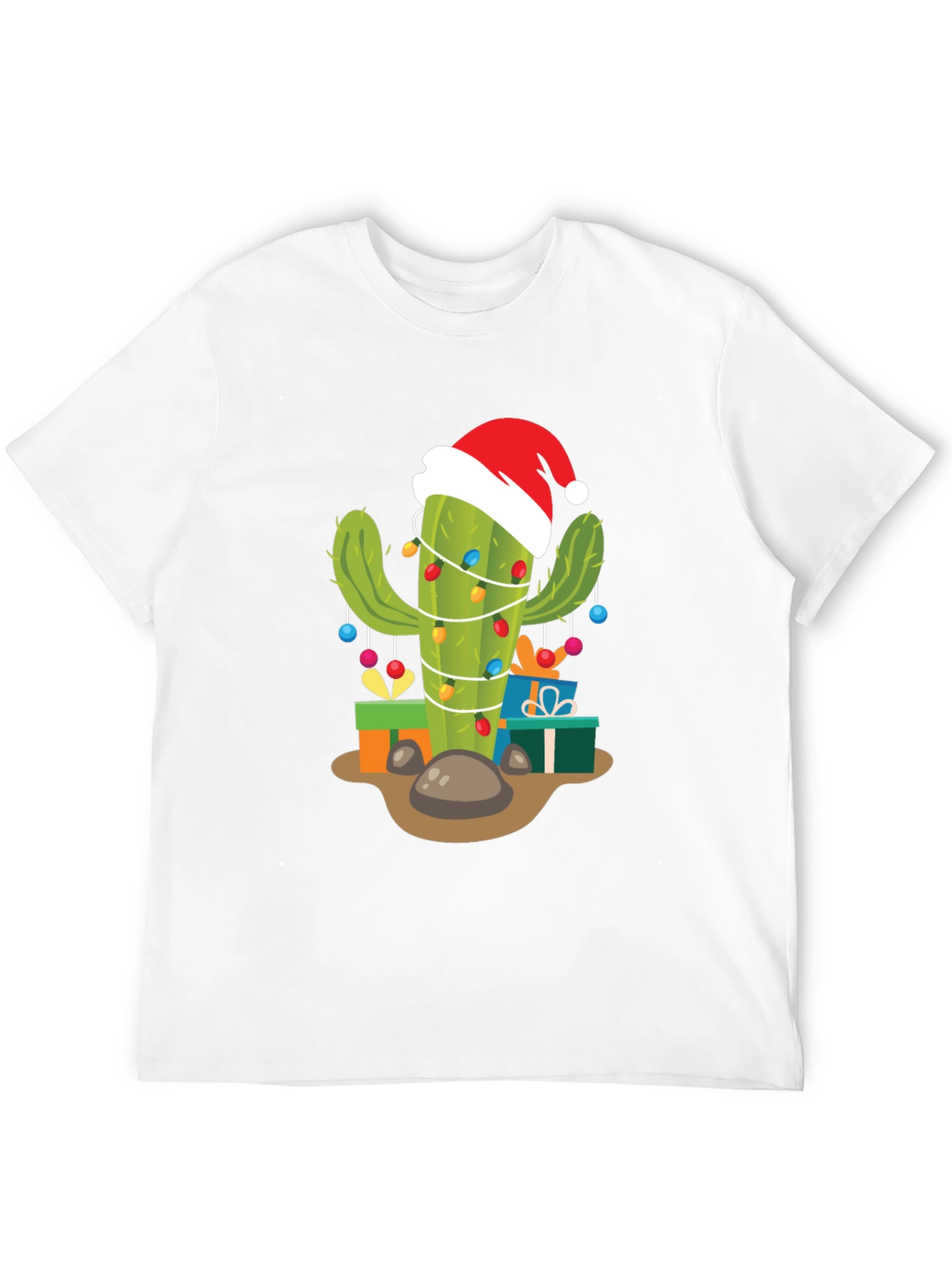 Festive Cactus Christmas T-Shirt
