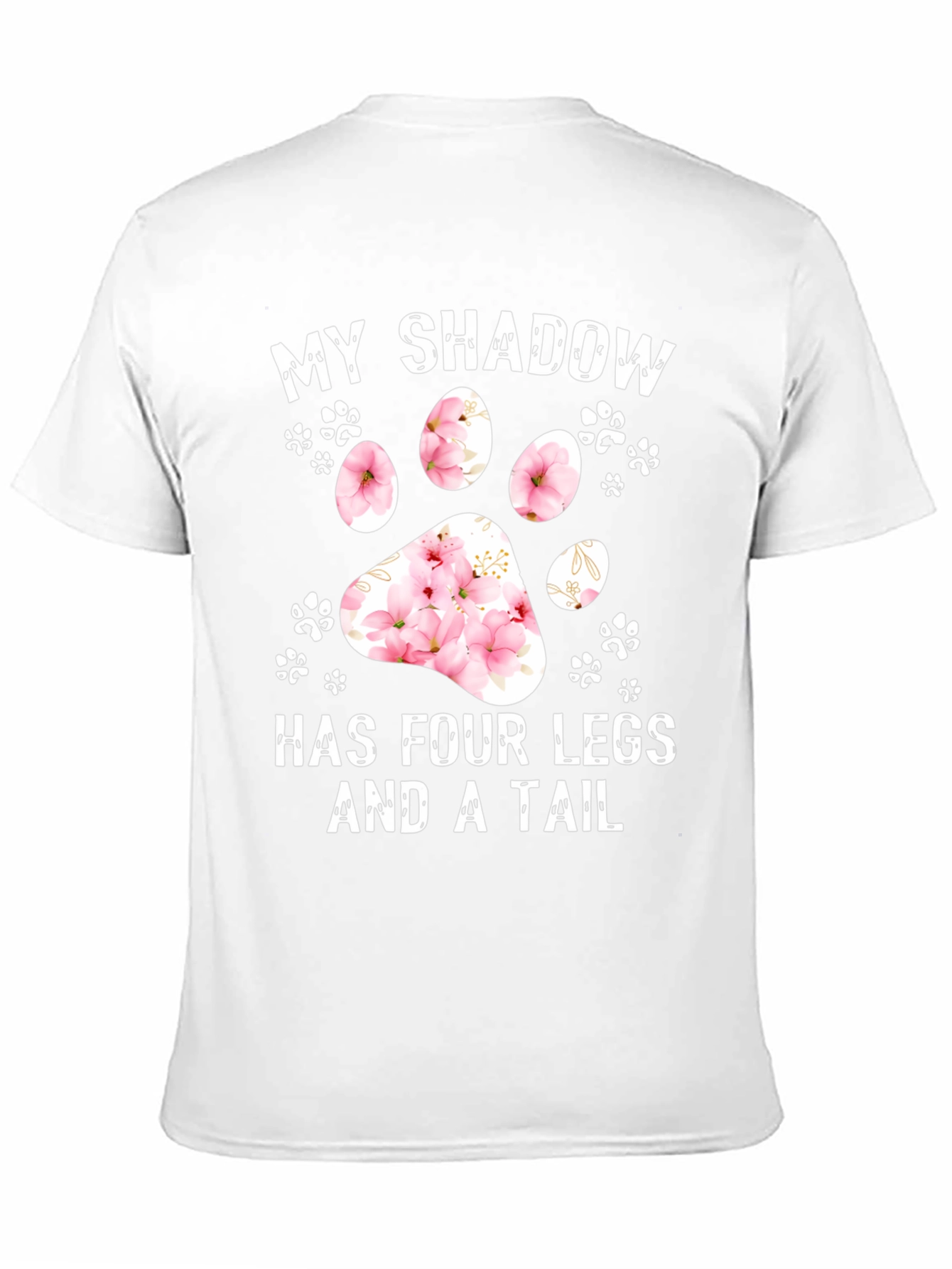 My Shadow Dog Paw Print Graphic Tee