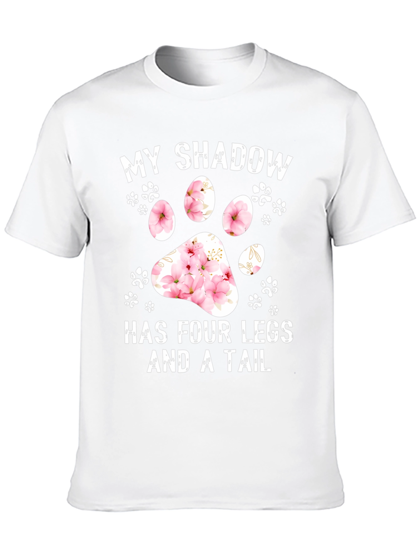 My Shadow Dog Paw Print Graphic Tee