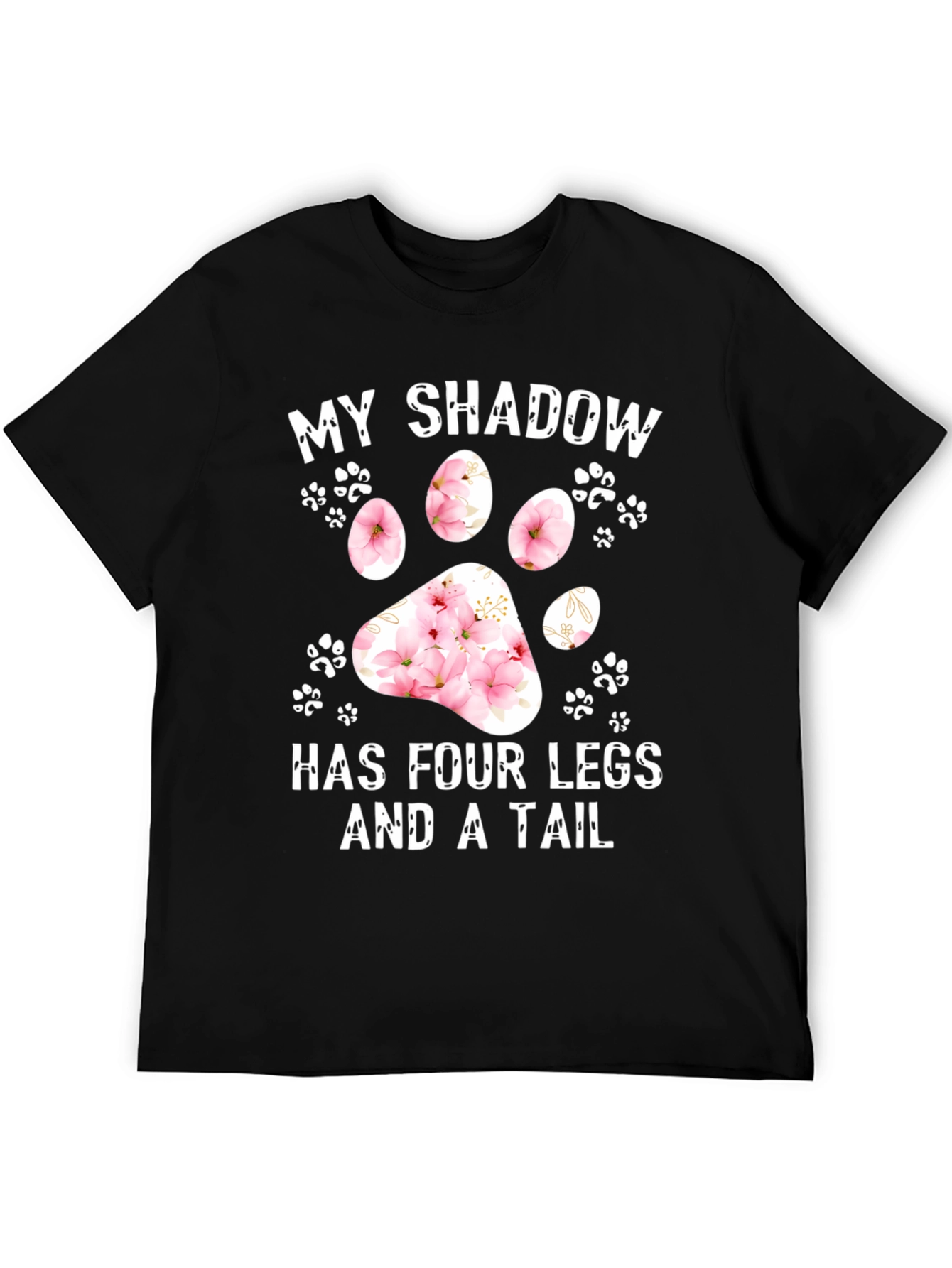 My Shadow Dog Paw Print Graphic Tee