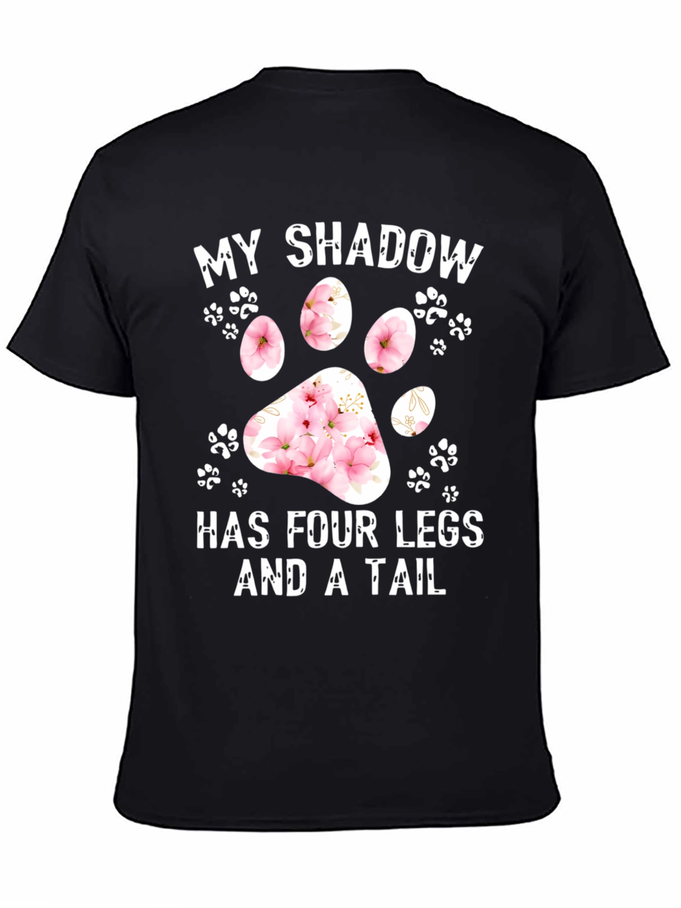 My Shadow Dog Paw Print Graphic Tee