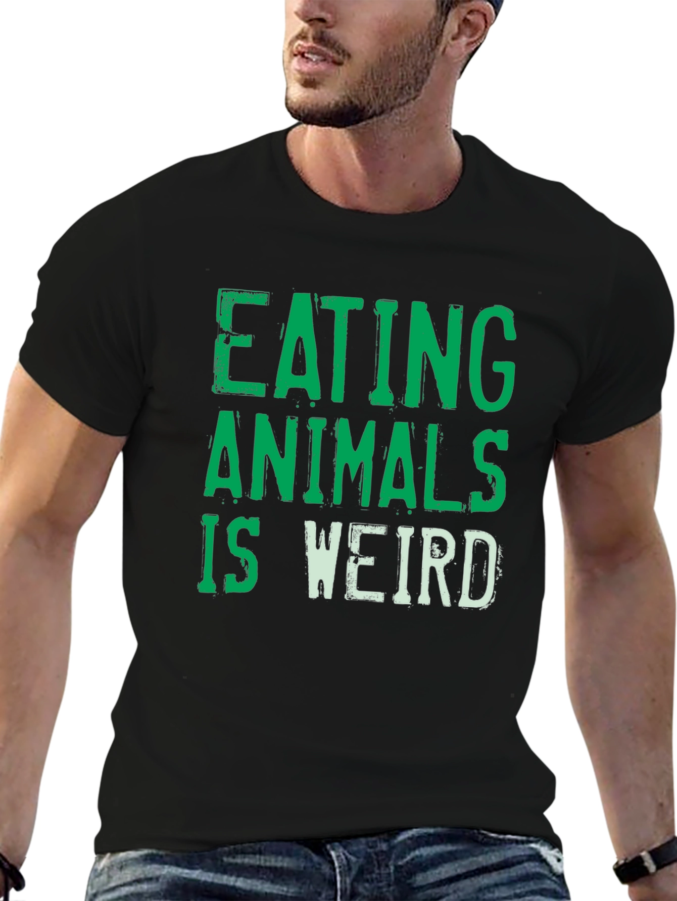 Eating Animals is Weird Graphic Tee - Vegan Shirt