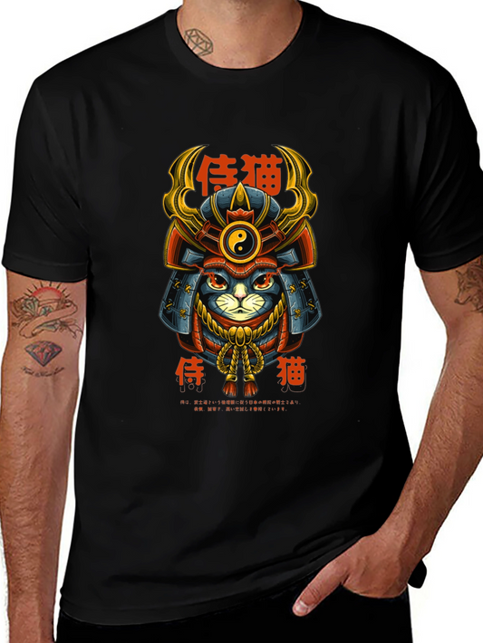 Samurai Cat Graphic Tee