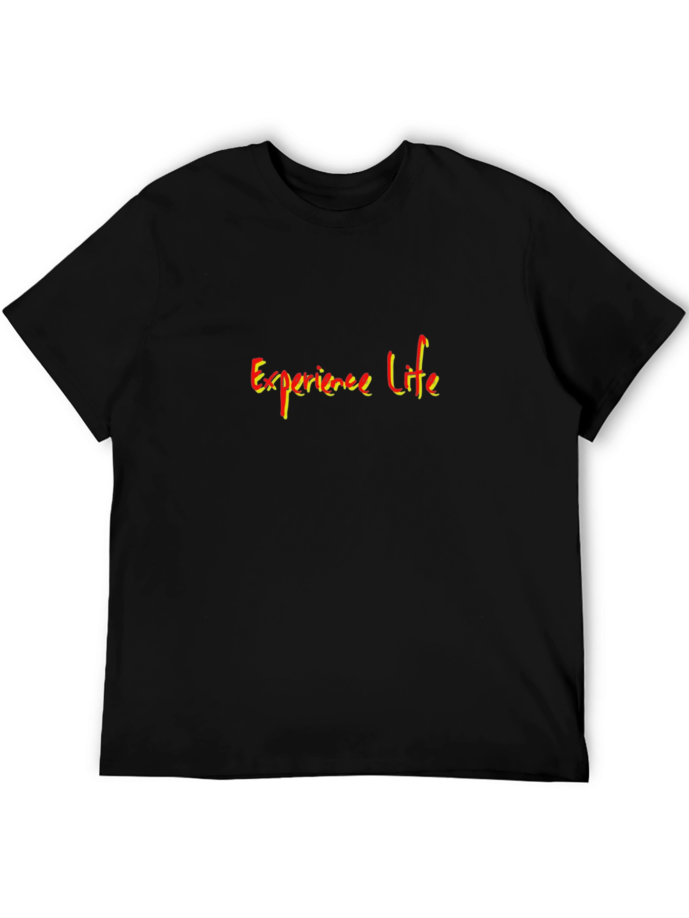 Experience Life Graphic Tee - Stylish Black T-Shirt