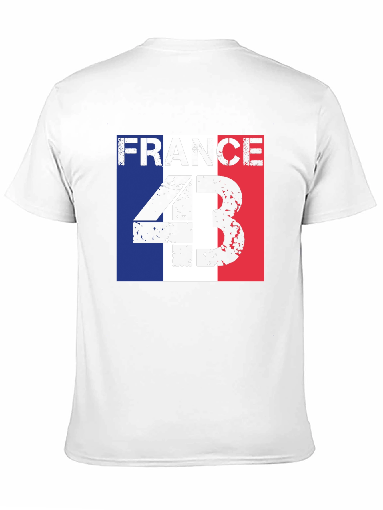 France 43 T-Shirt - Distressed Graphic Tee