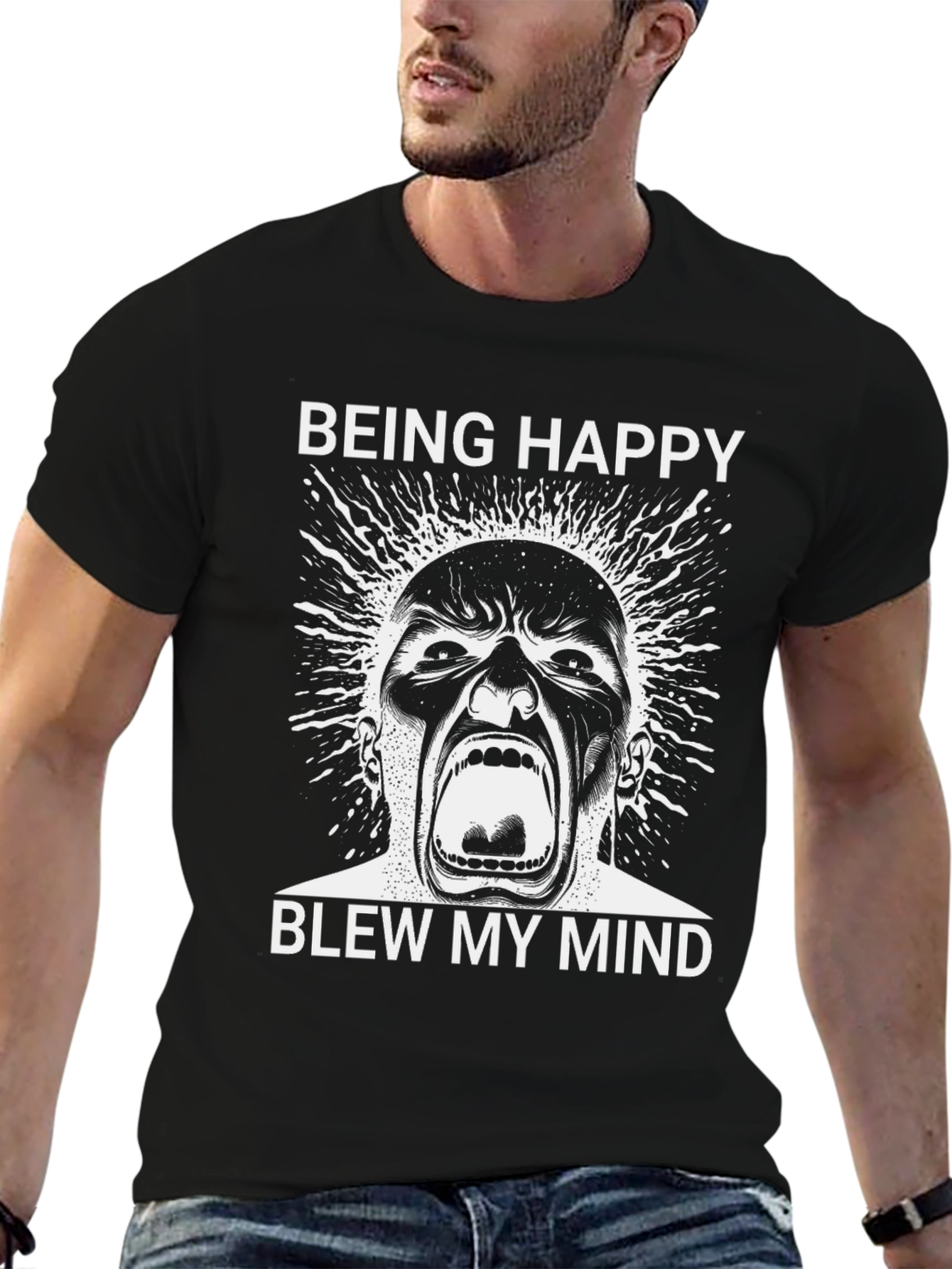 Being Happy Blew My Mind Graphic Tee