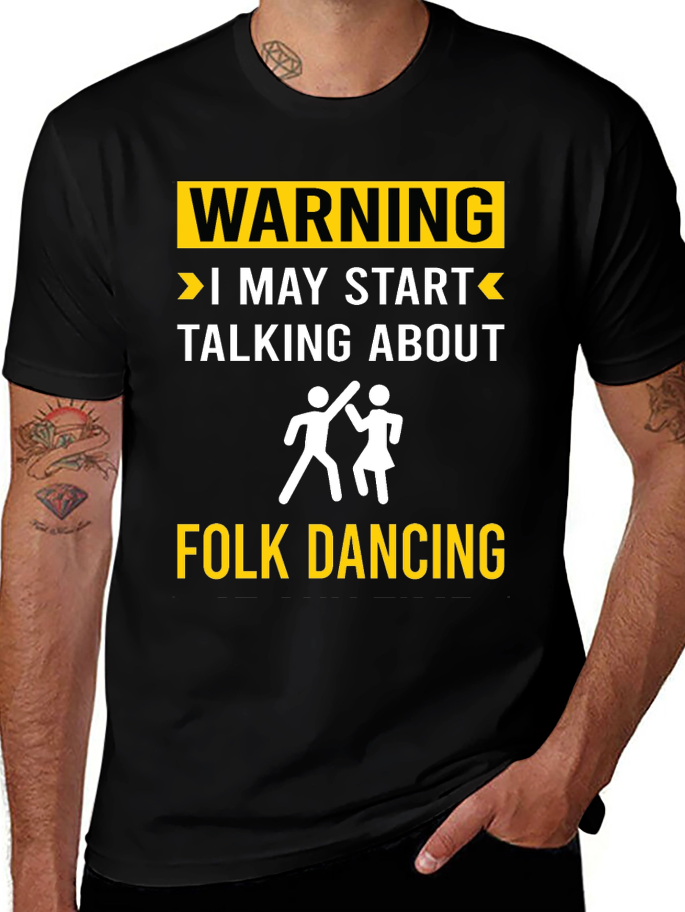Folk Dancing Warning T-Shirt