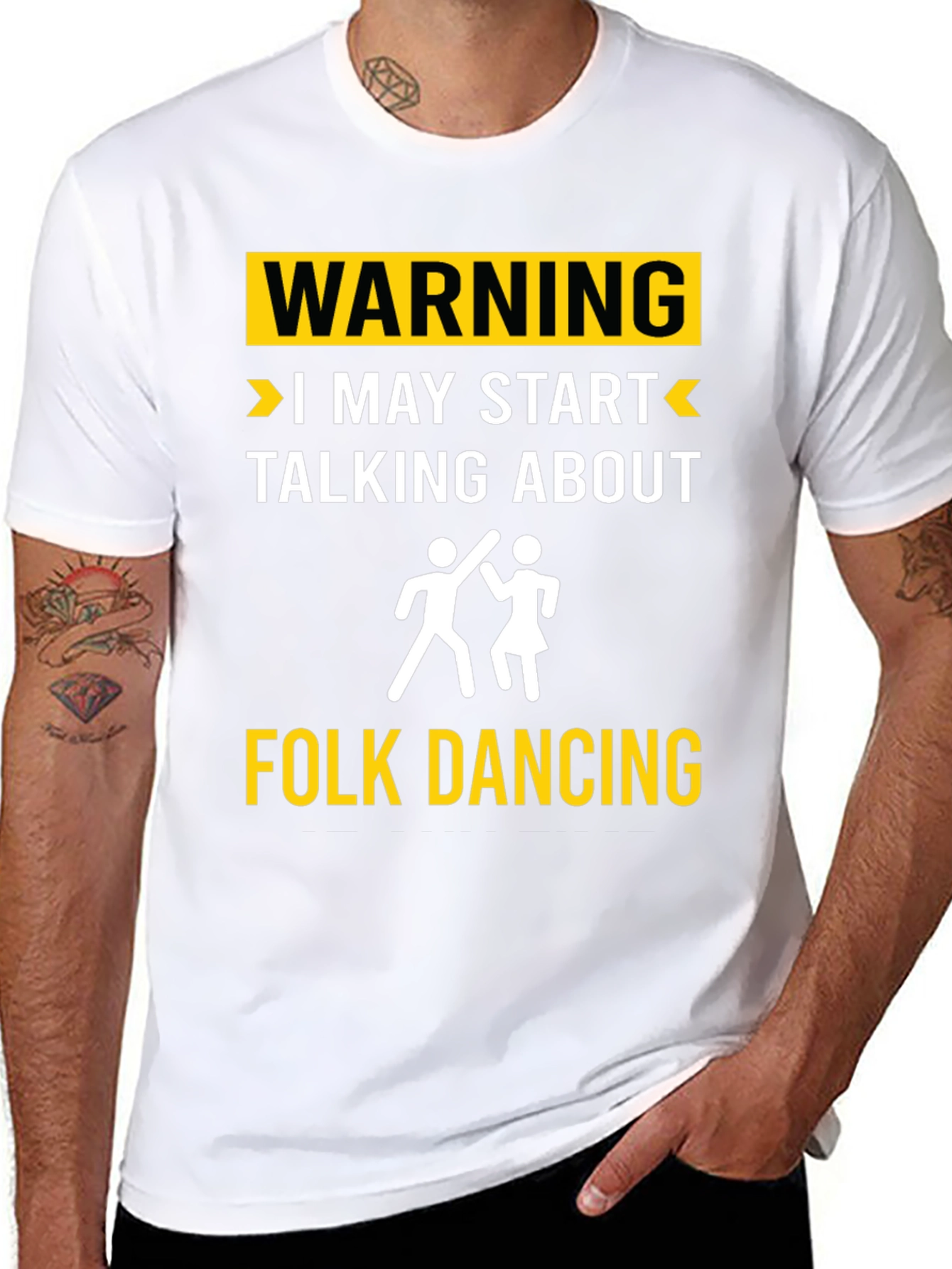 Folk Dancing Warning T-Shirt